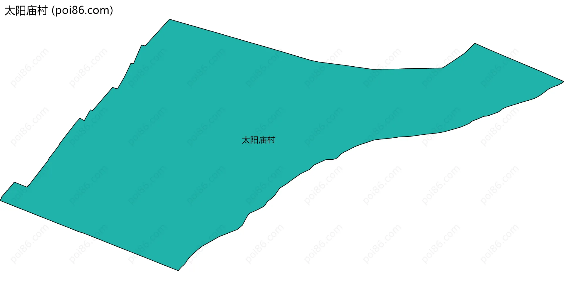 太阳庙村边界地图