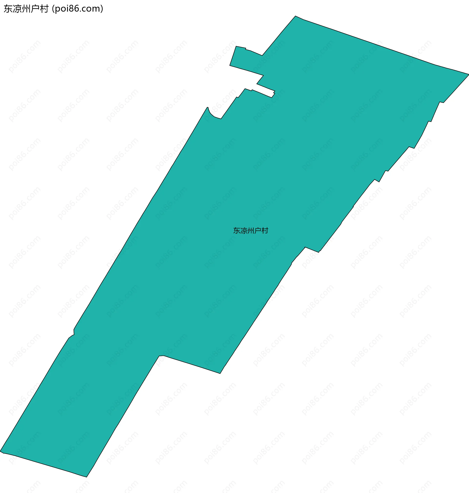 东凉州户村边界地图