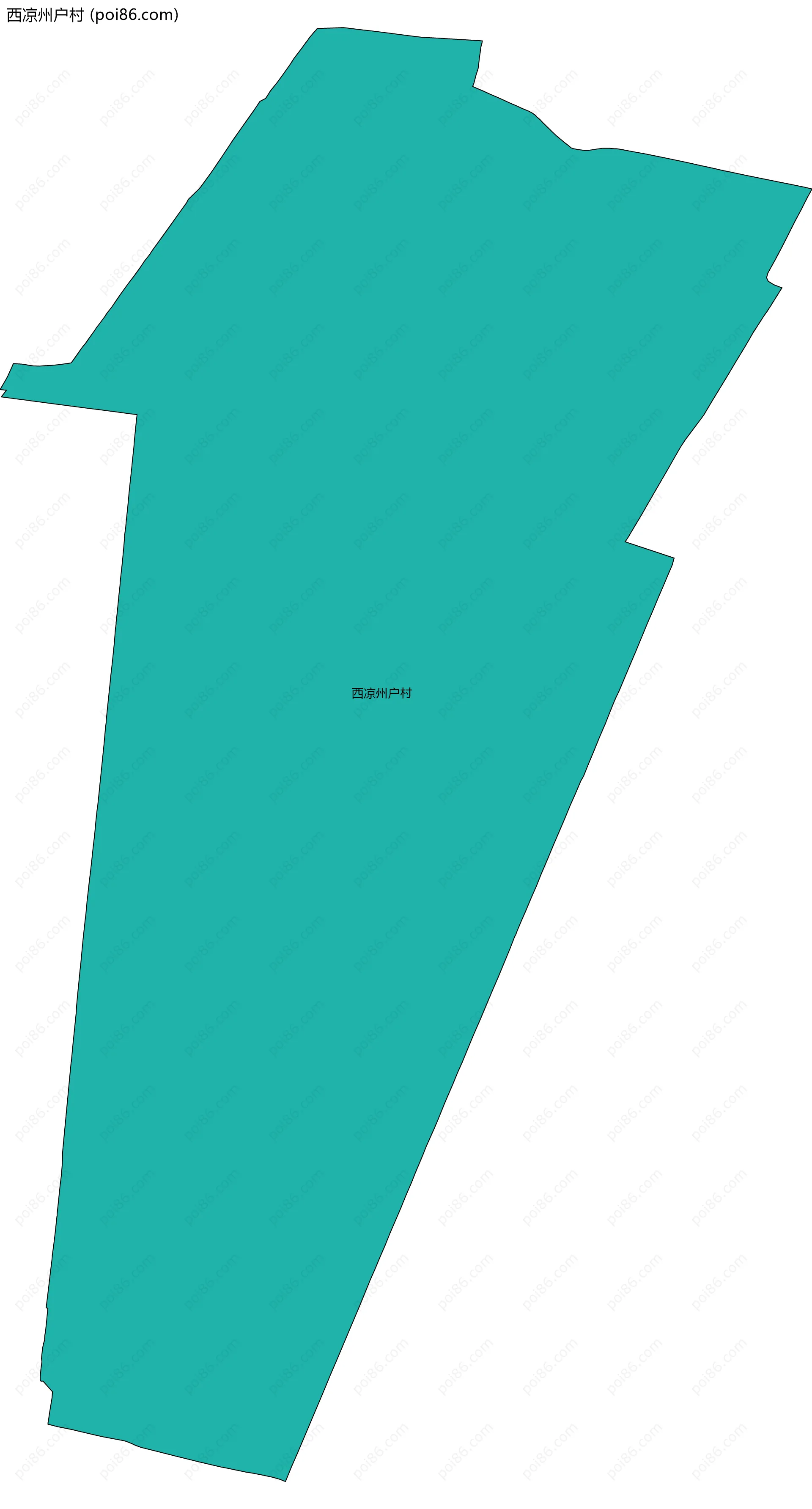 西凉州户村边界地图