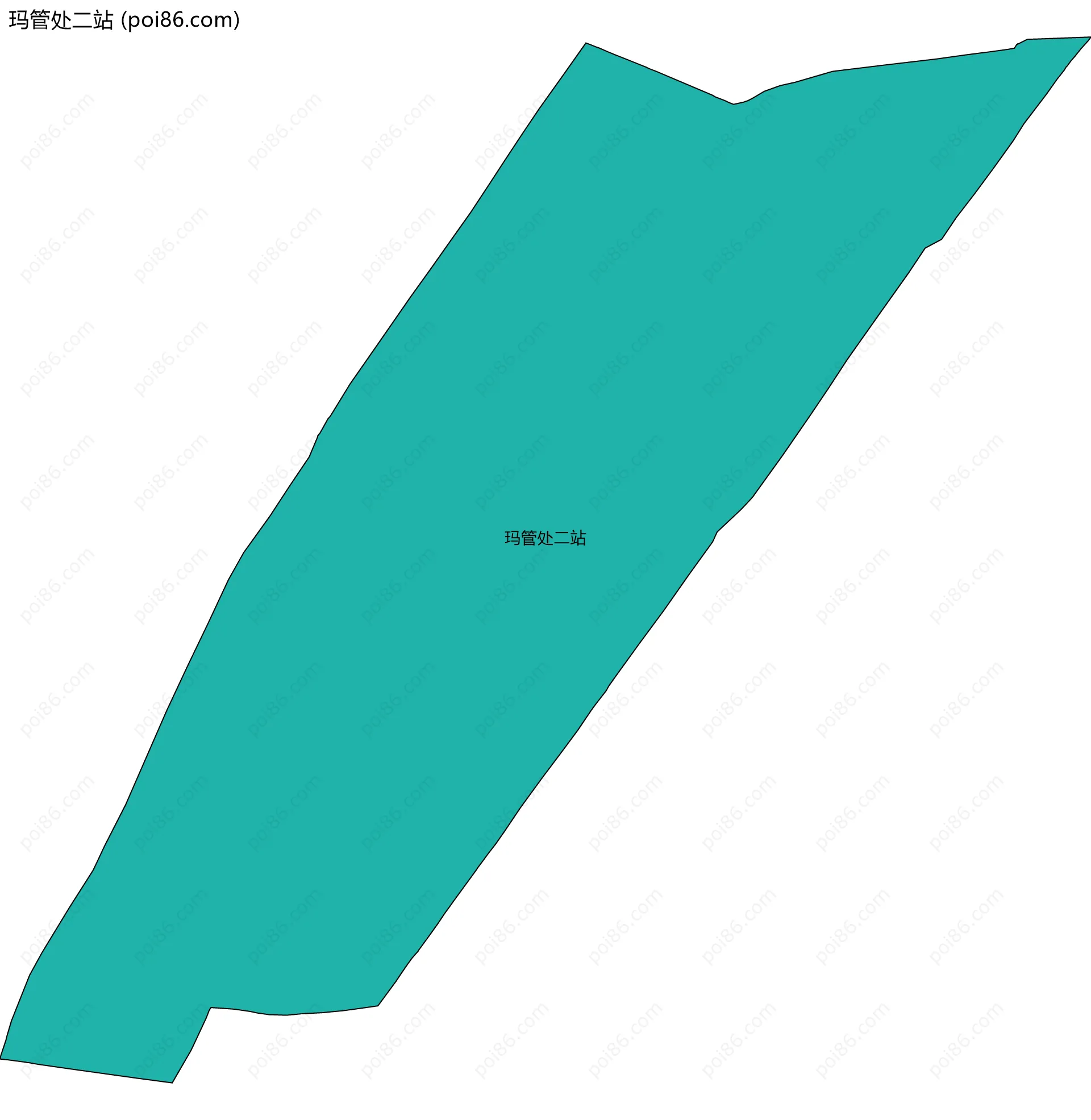 玛管处二站边界地图