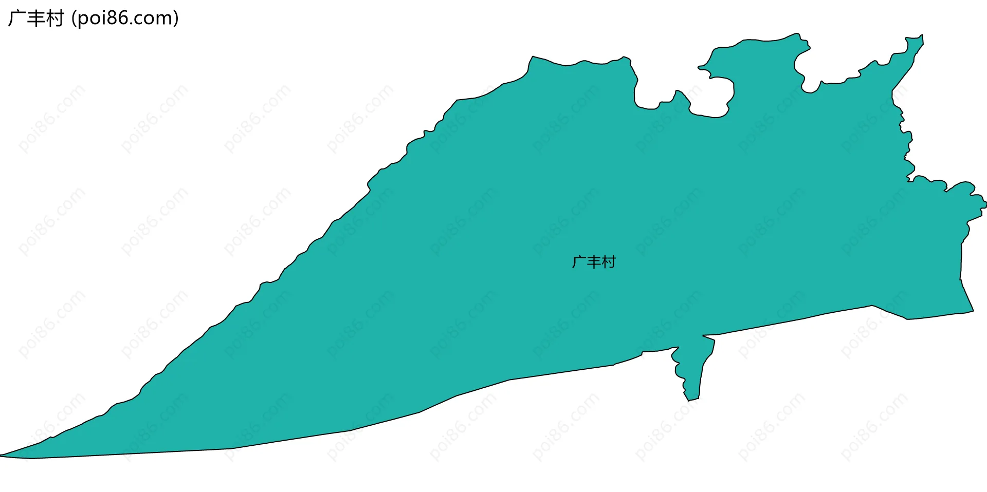 广丰村边界地图