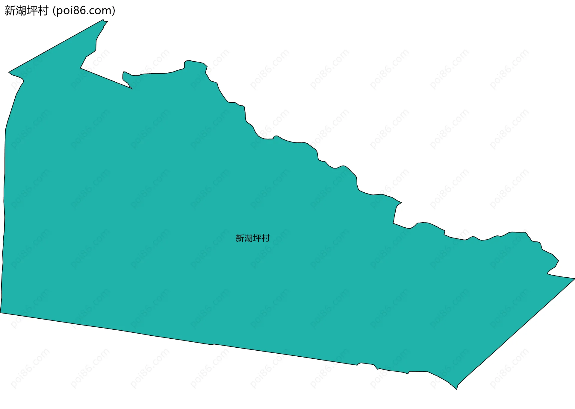 新湖坪村边界地图