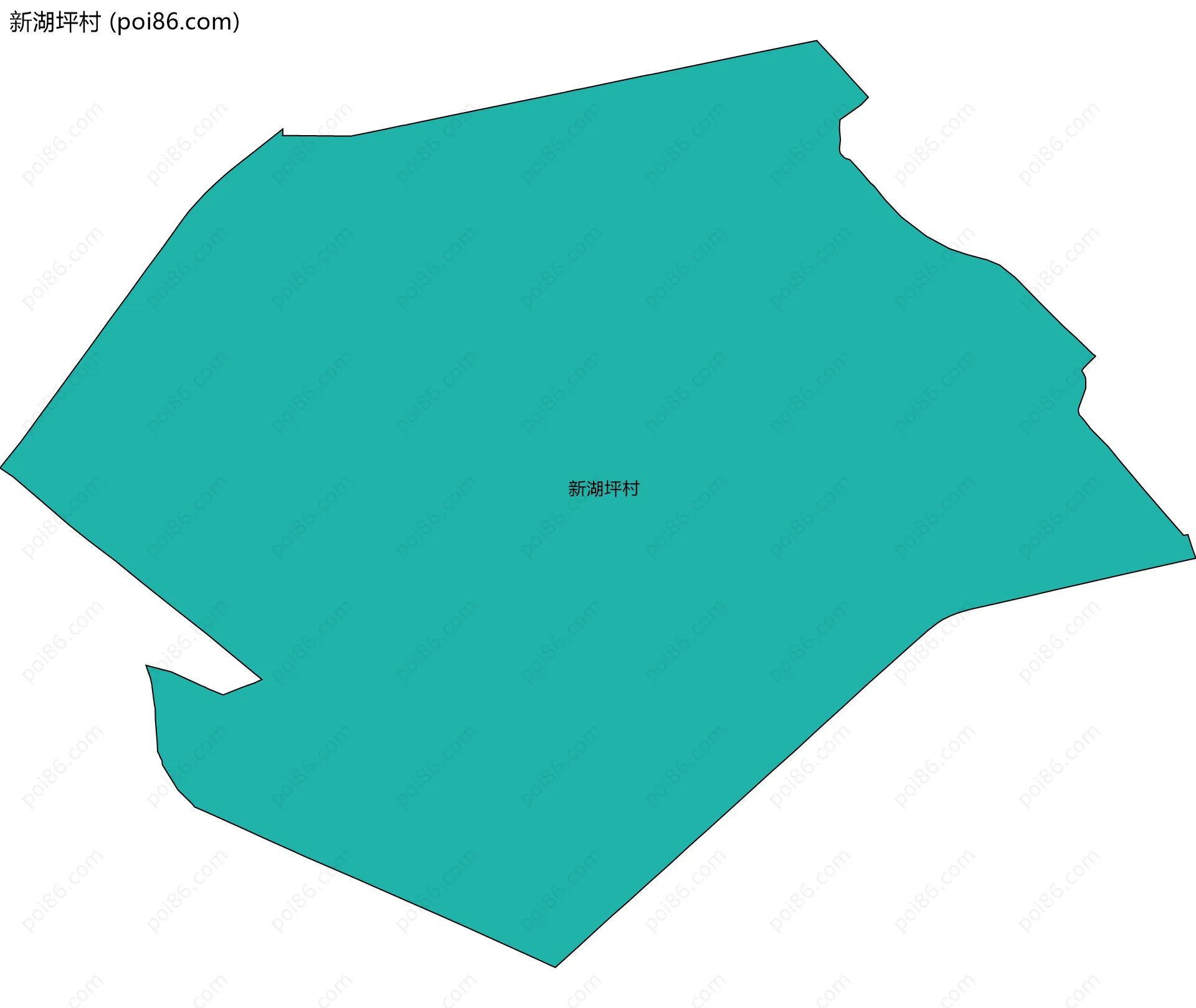 新湖坪村边界地图