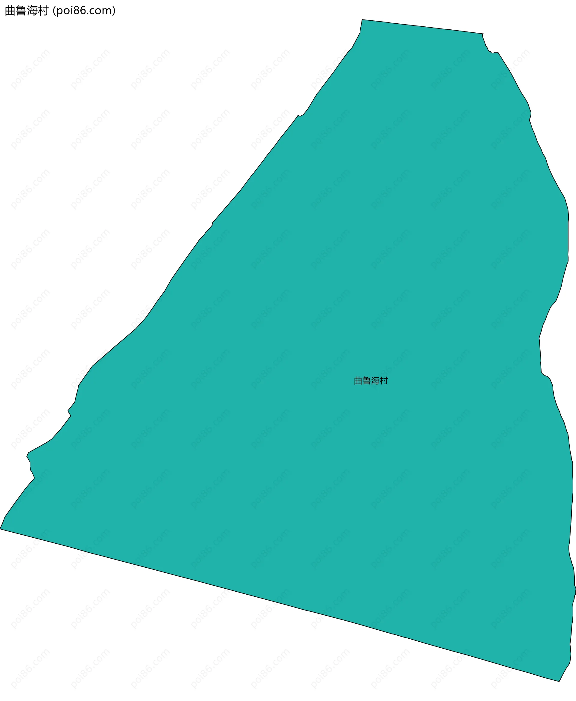 曲鲁海村边界地图