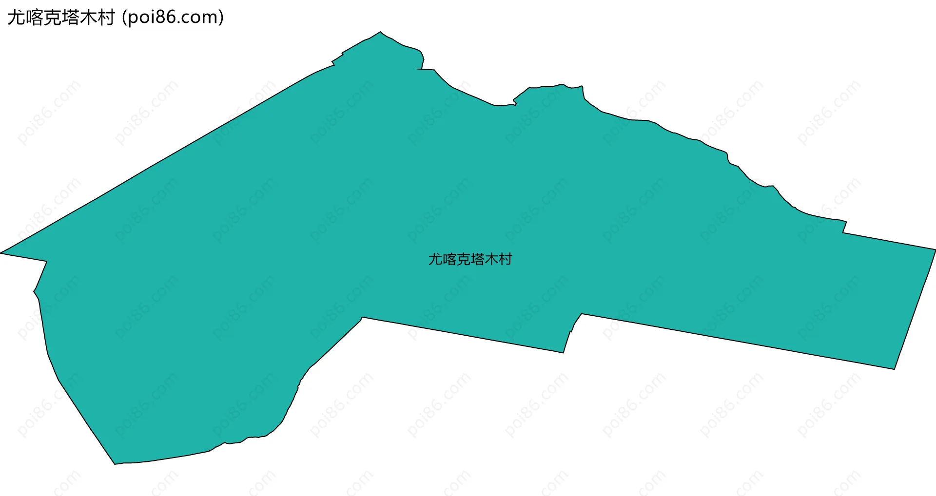 尤喀克塔木村边界地图