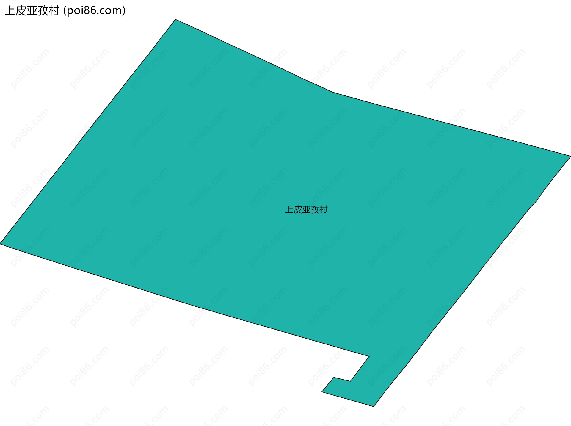 上皮亚孜村边界地图