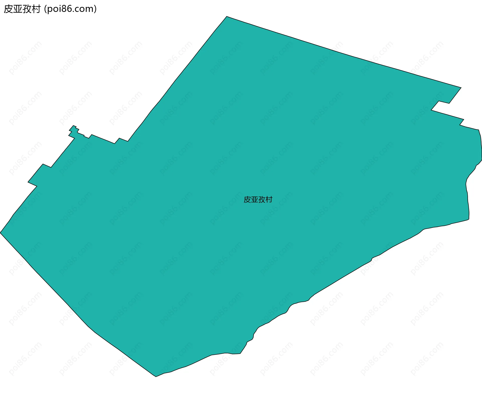 皮亚孜村边界地图
