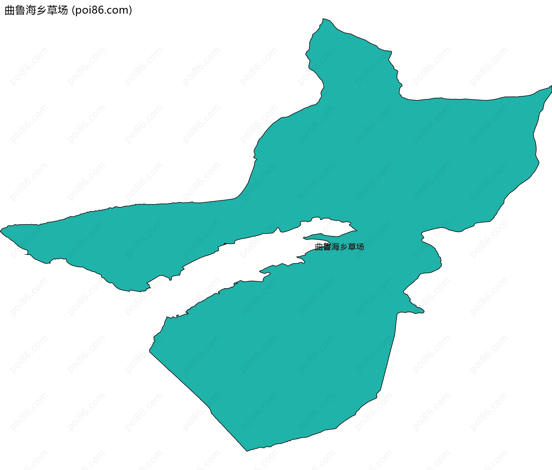 曲鲁海乡草场边界地图