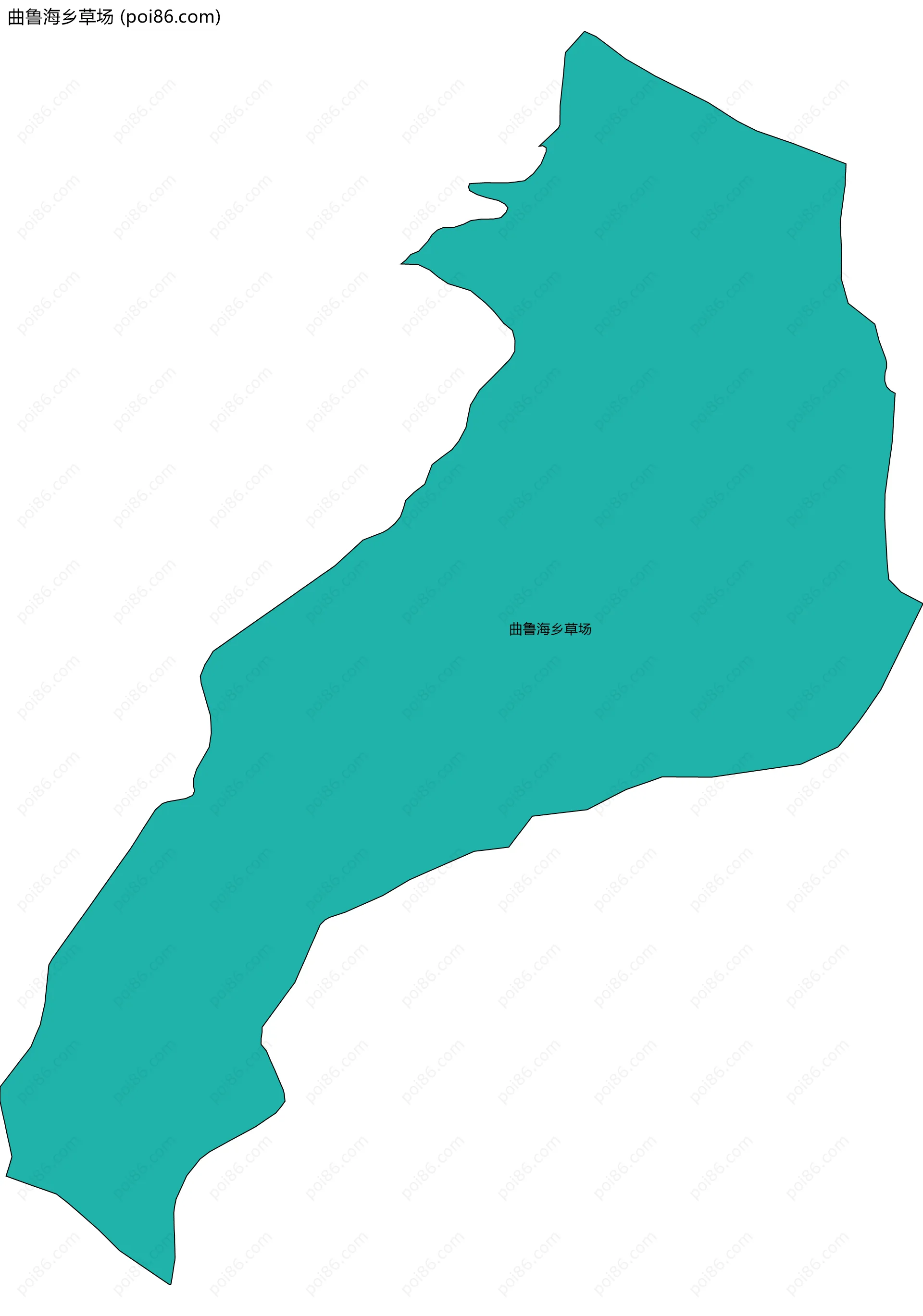曲鲁海乡草场边界地图