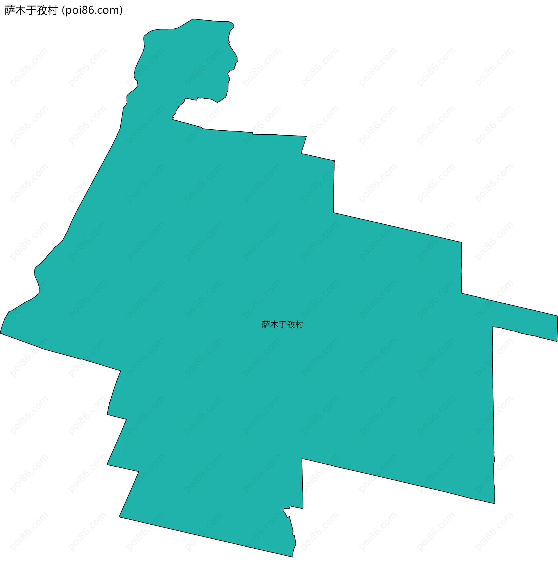 萨木于孜村边界地图