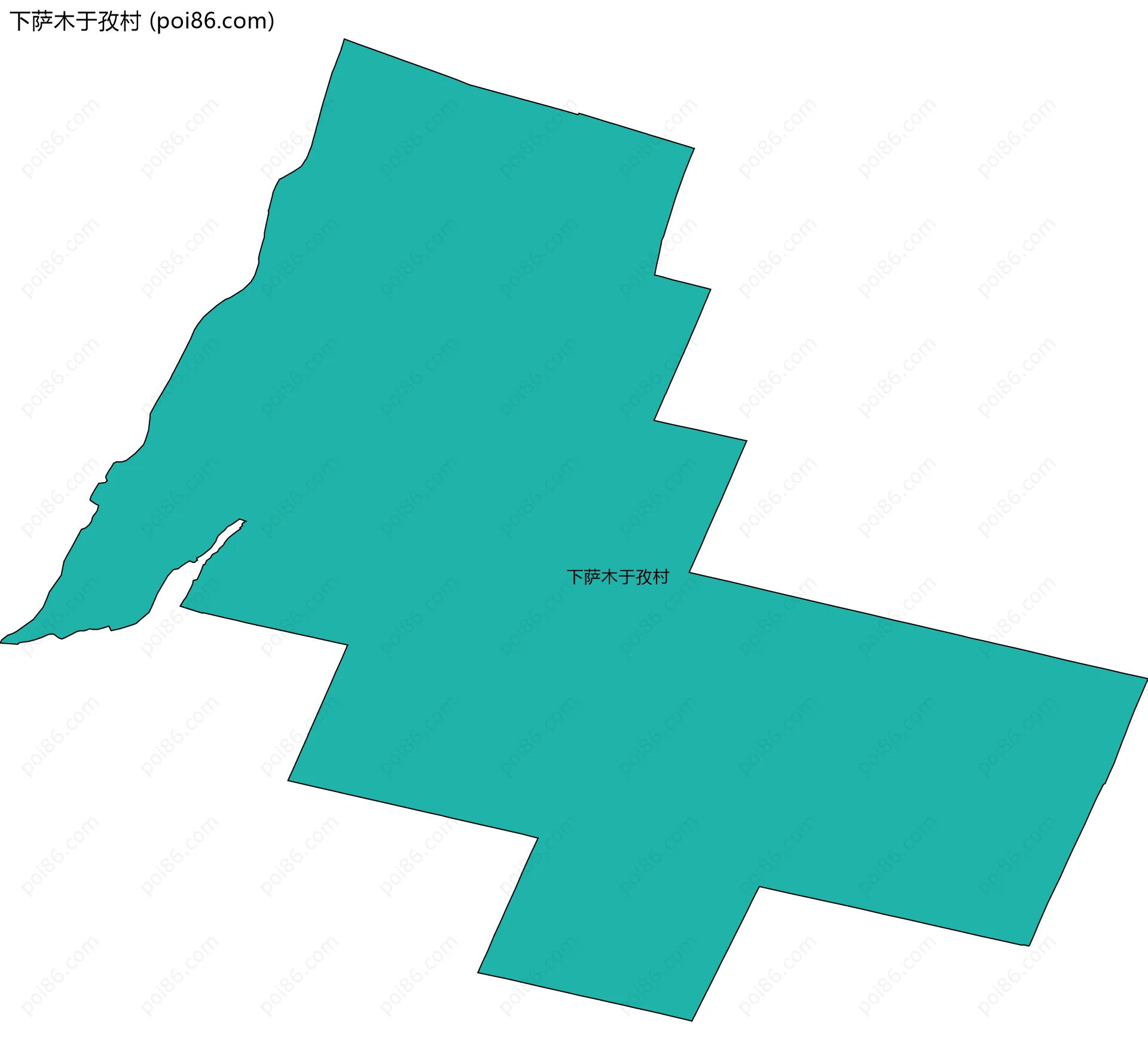 下萨木于孜村边界地图