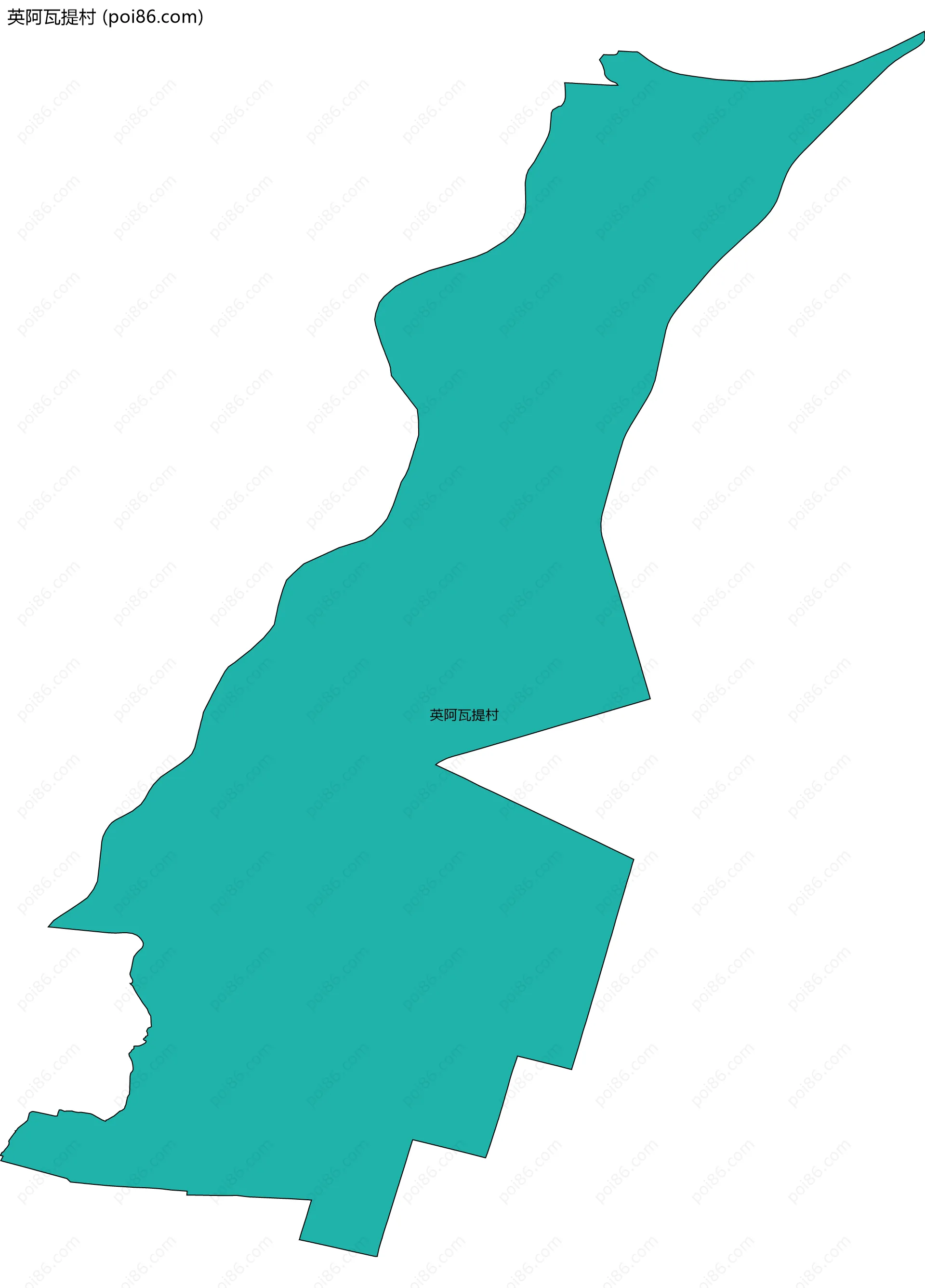 英阿瓦提村边界地图