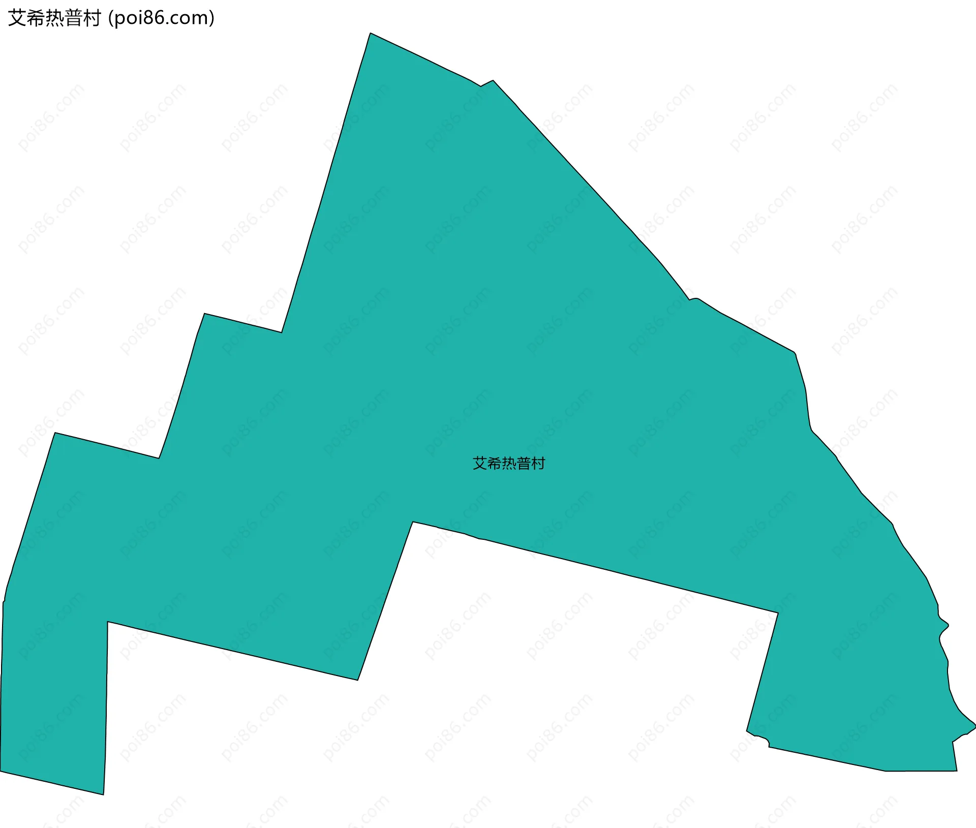 艾希热普村边界地图
