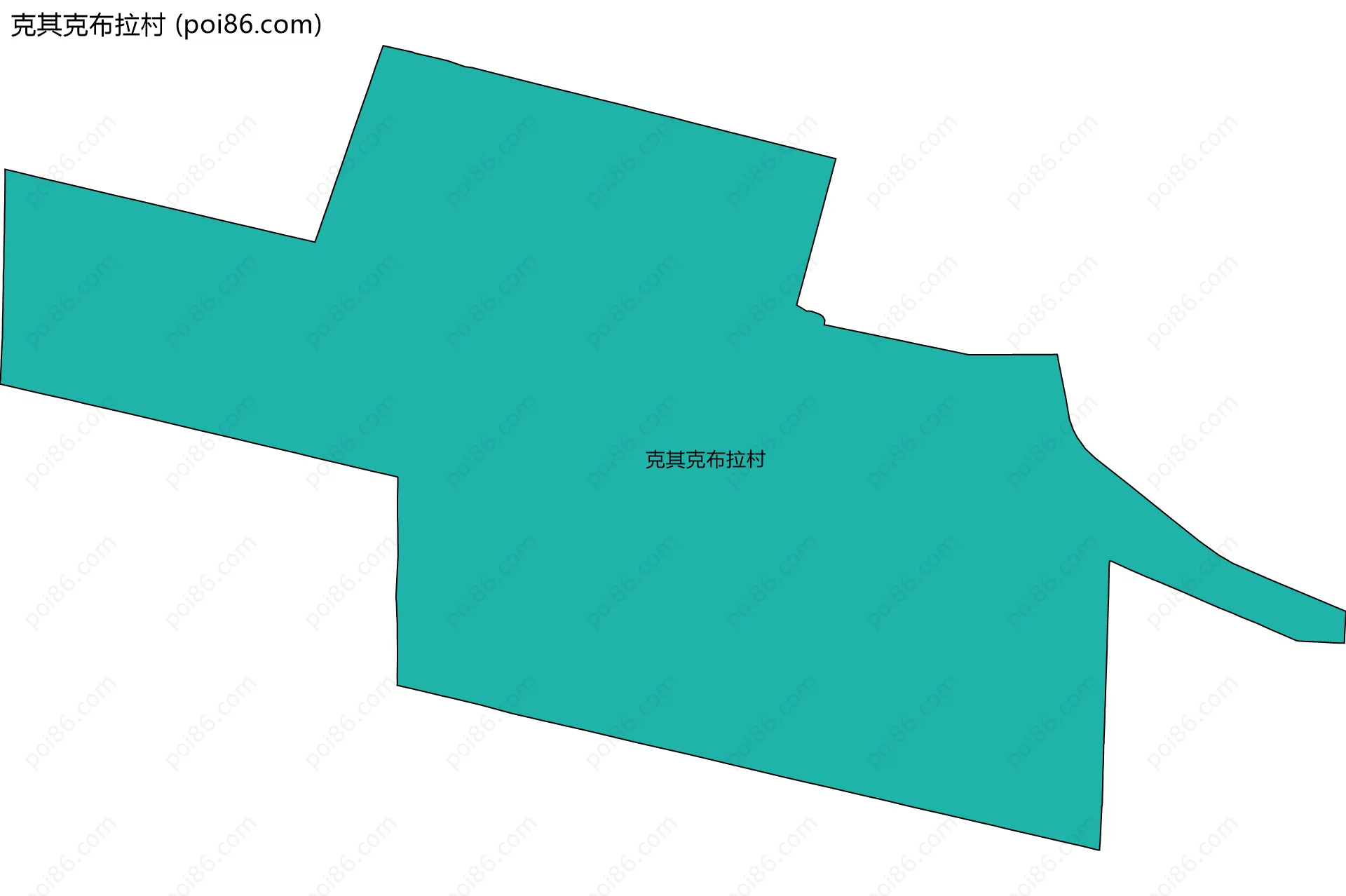 克其克布拉村边界地图