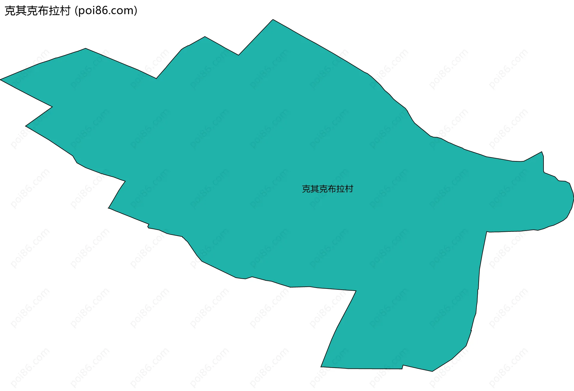 克其克布拉村边界地图