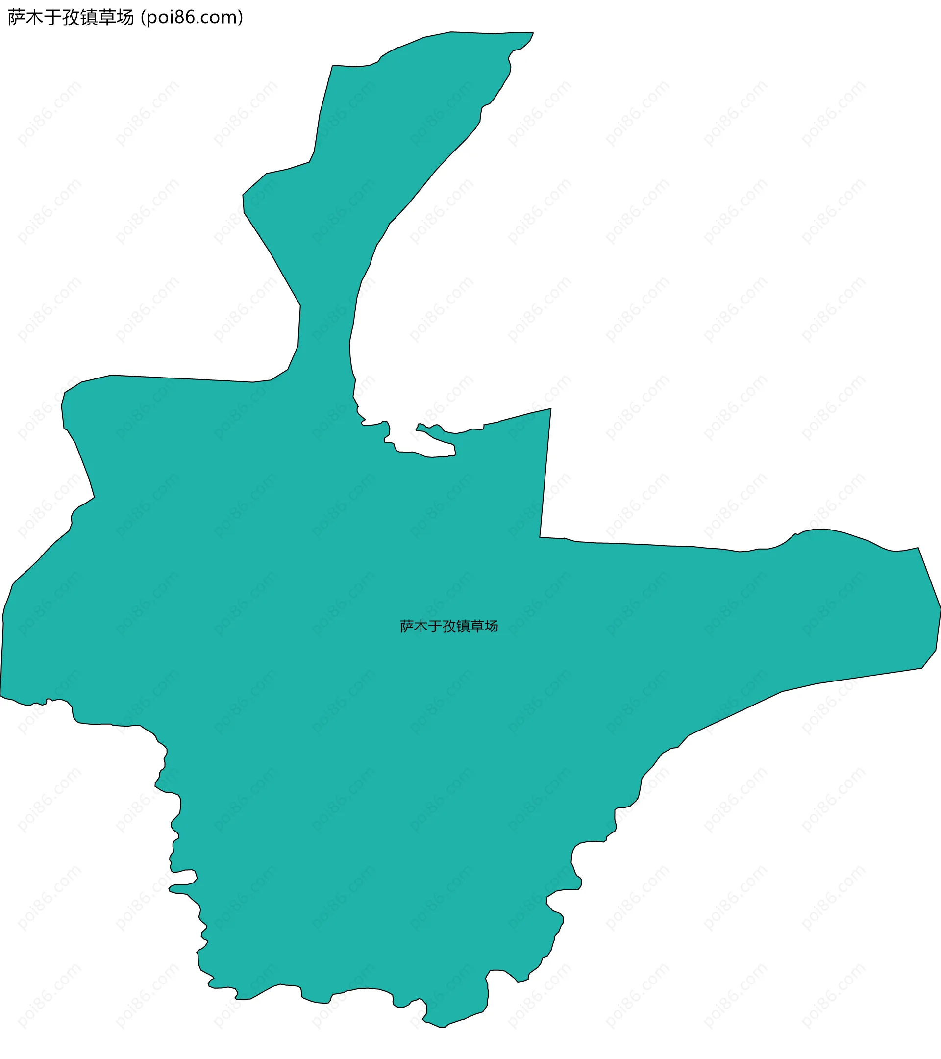 萨木于孜镇草场边界地图