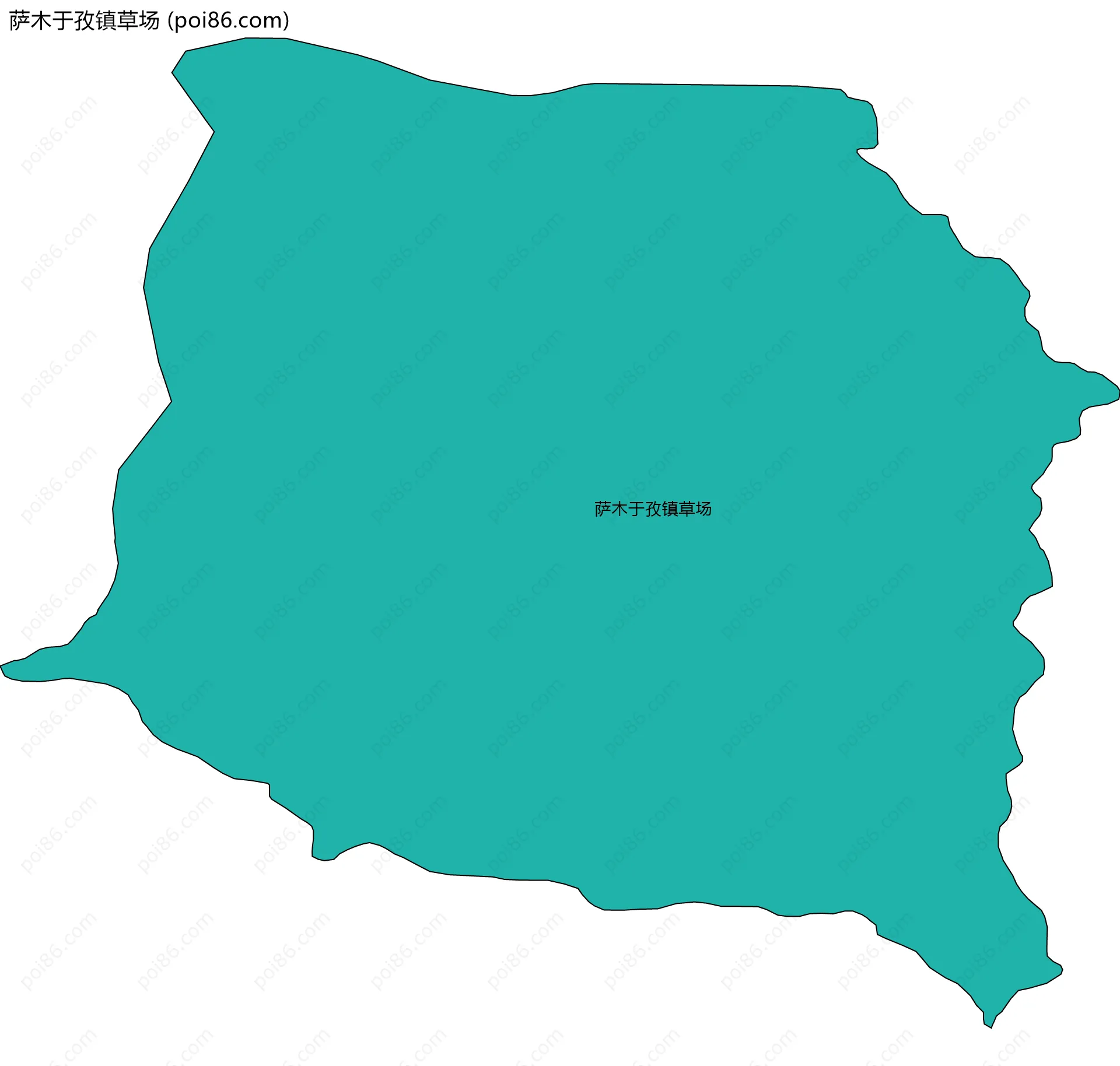 萨木于孜镇草场边界地图