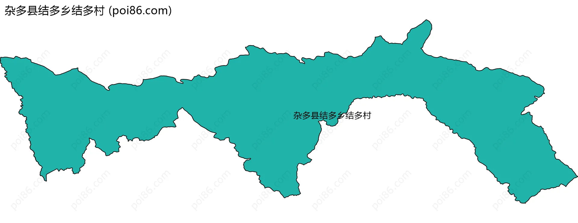 杂多县结多乡结多村边界地图