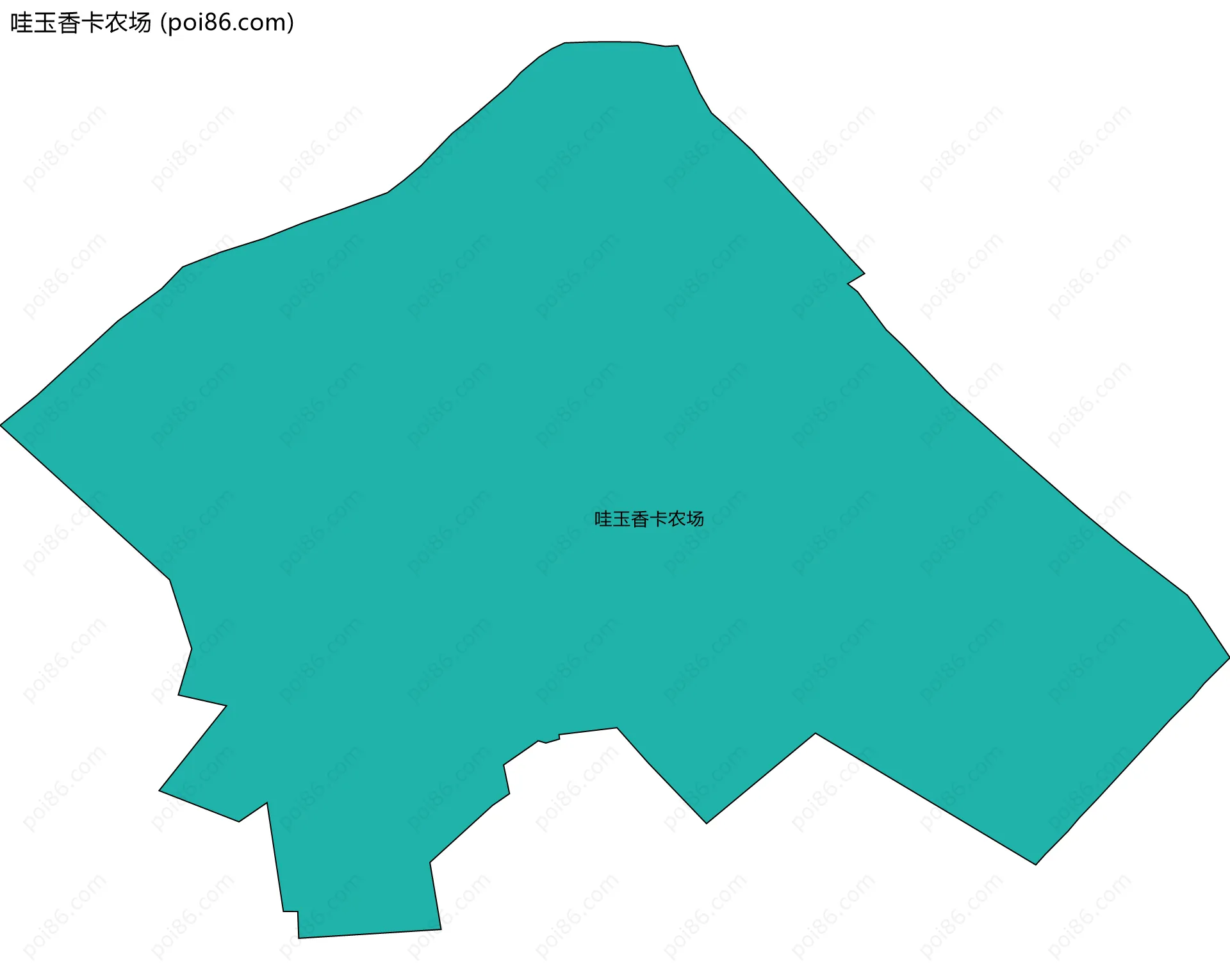 哇玉香卡农场边界地图