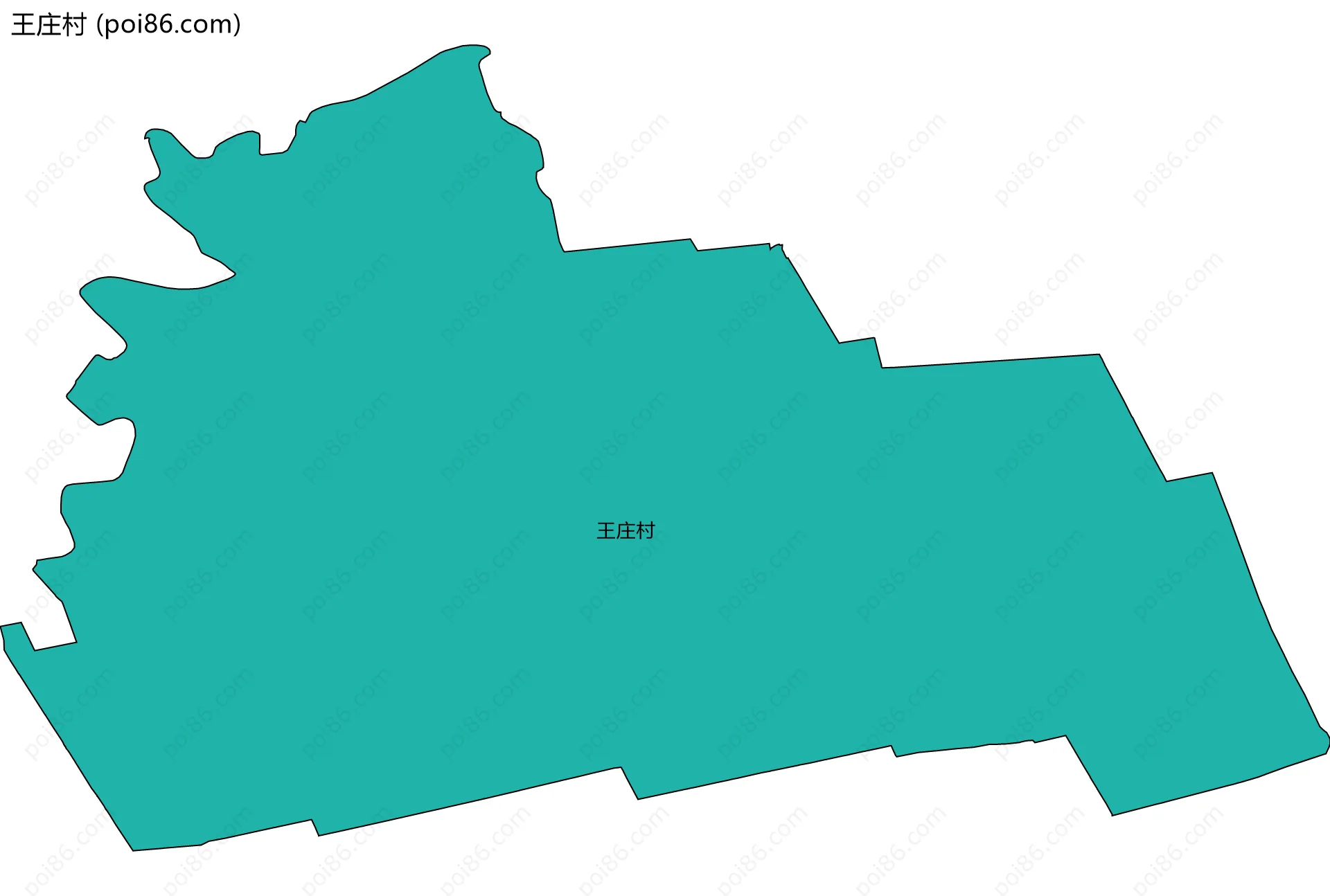 王庄村边界地图