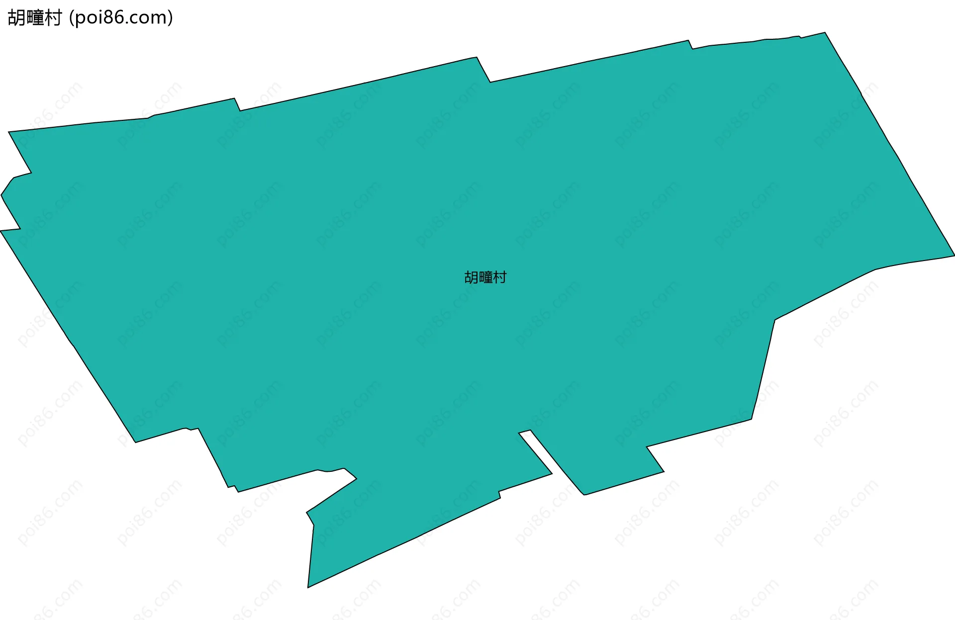 胡疃村边界地图