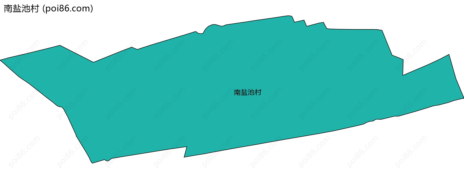 南盐池村边界地图