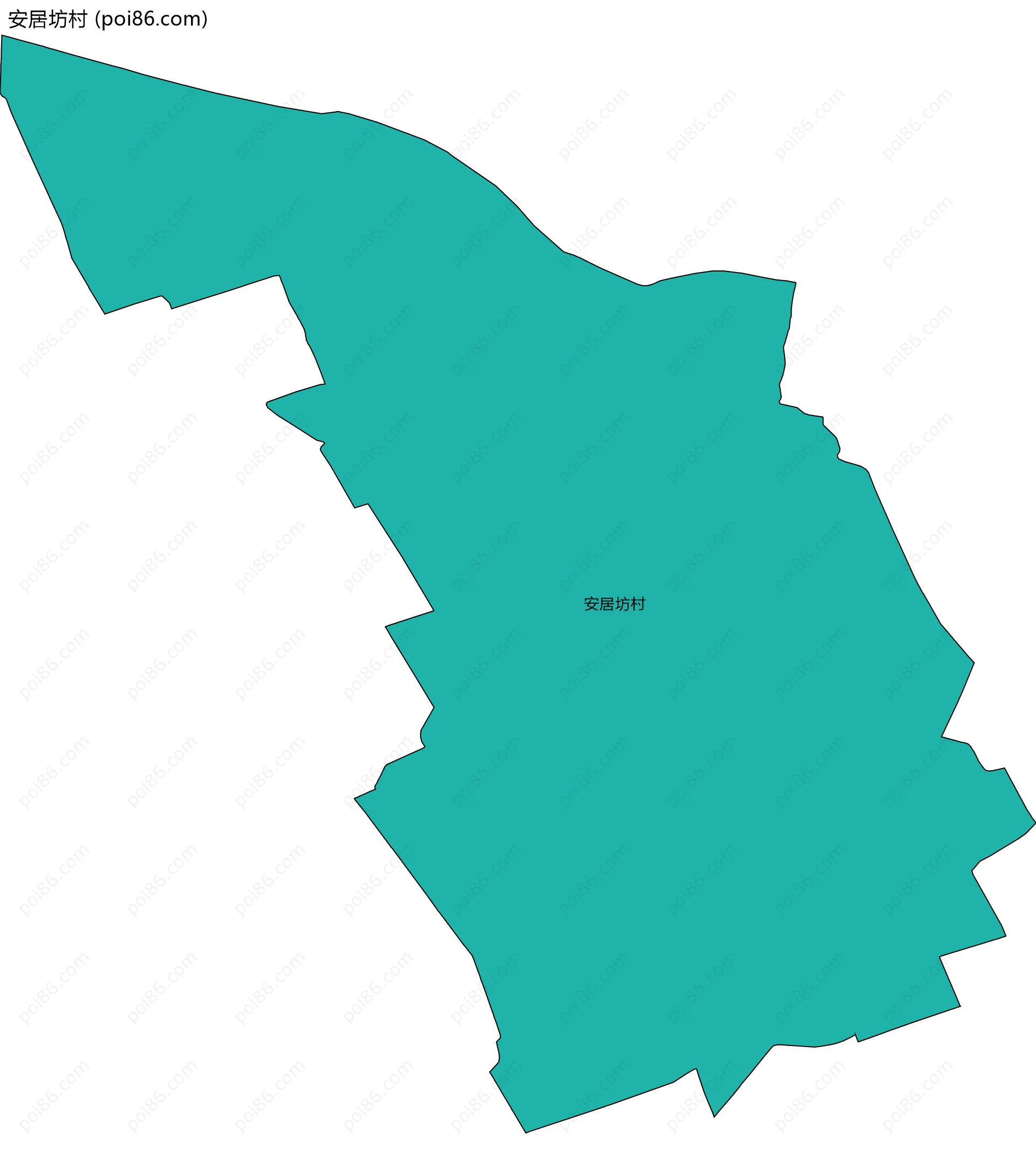 安居坊村边界地图