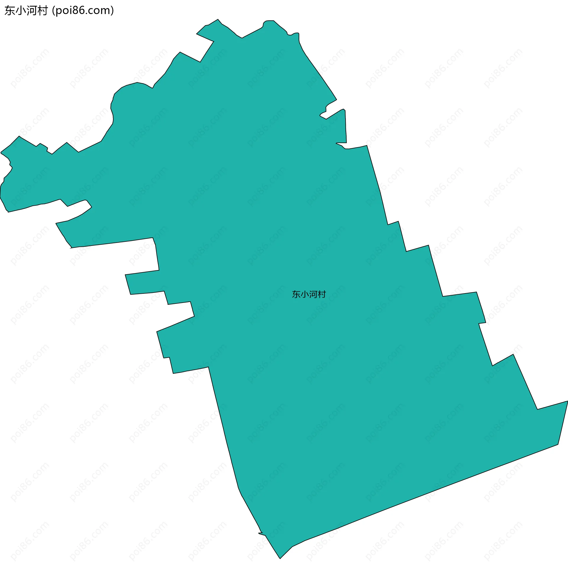 东小河村边界地图