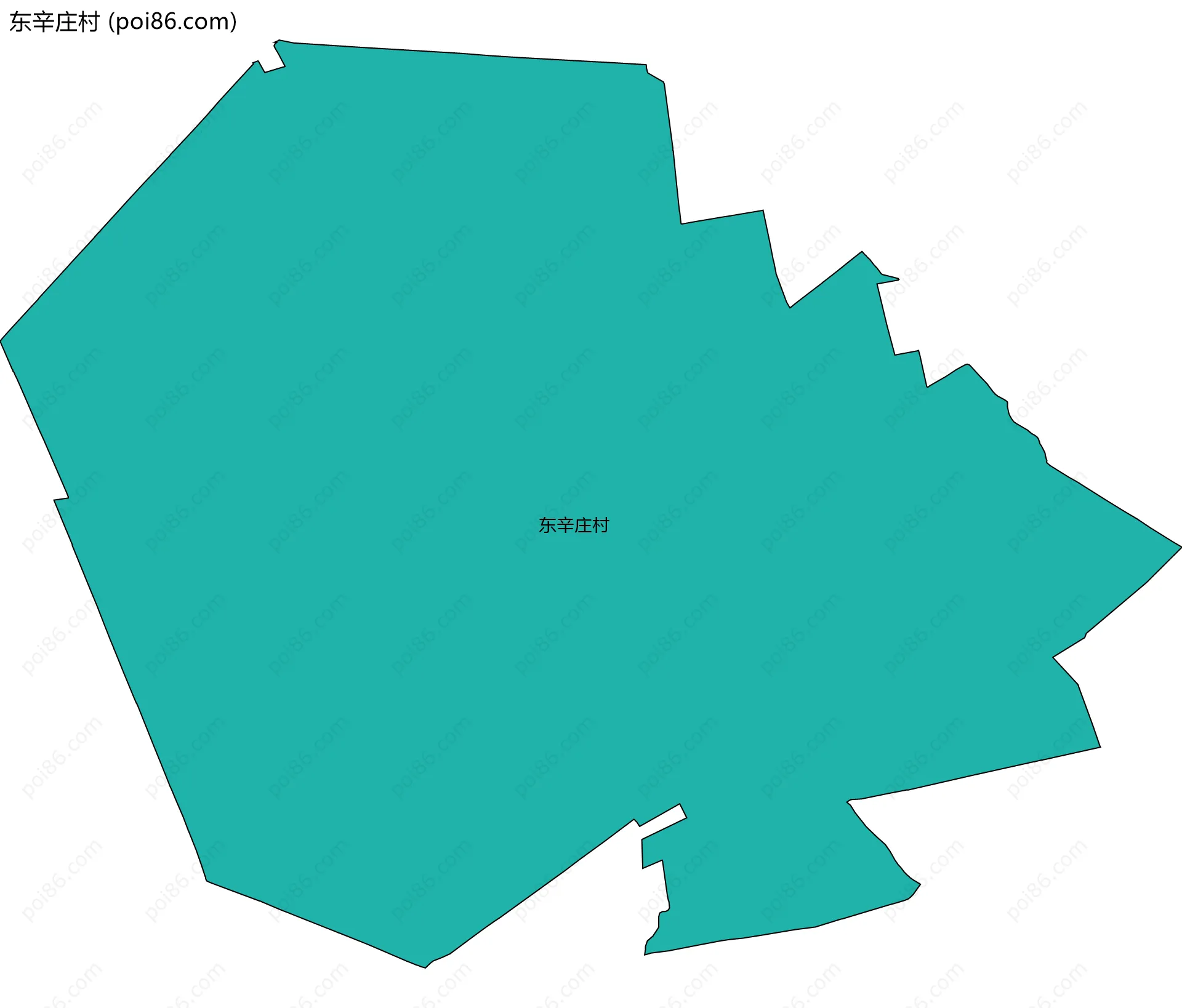 东辛庄村边界地图