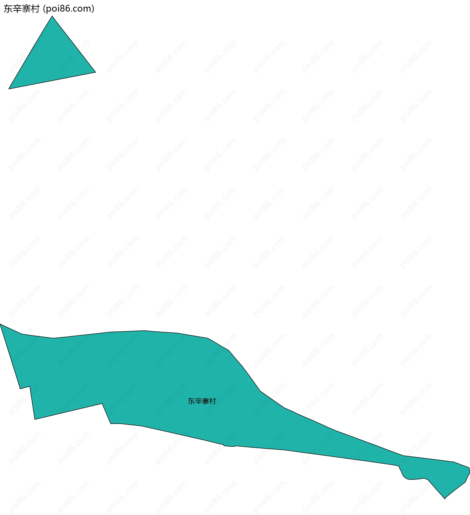 东辛寨村边界地图