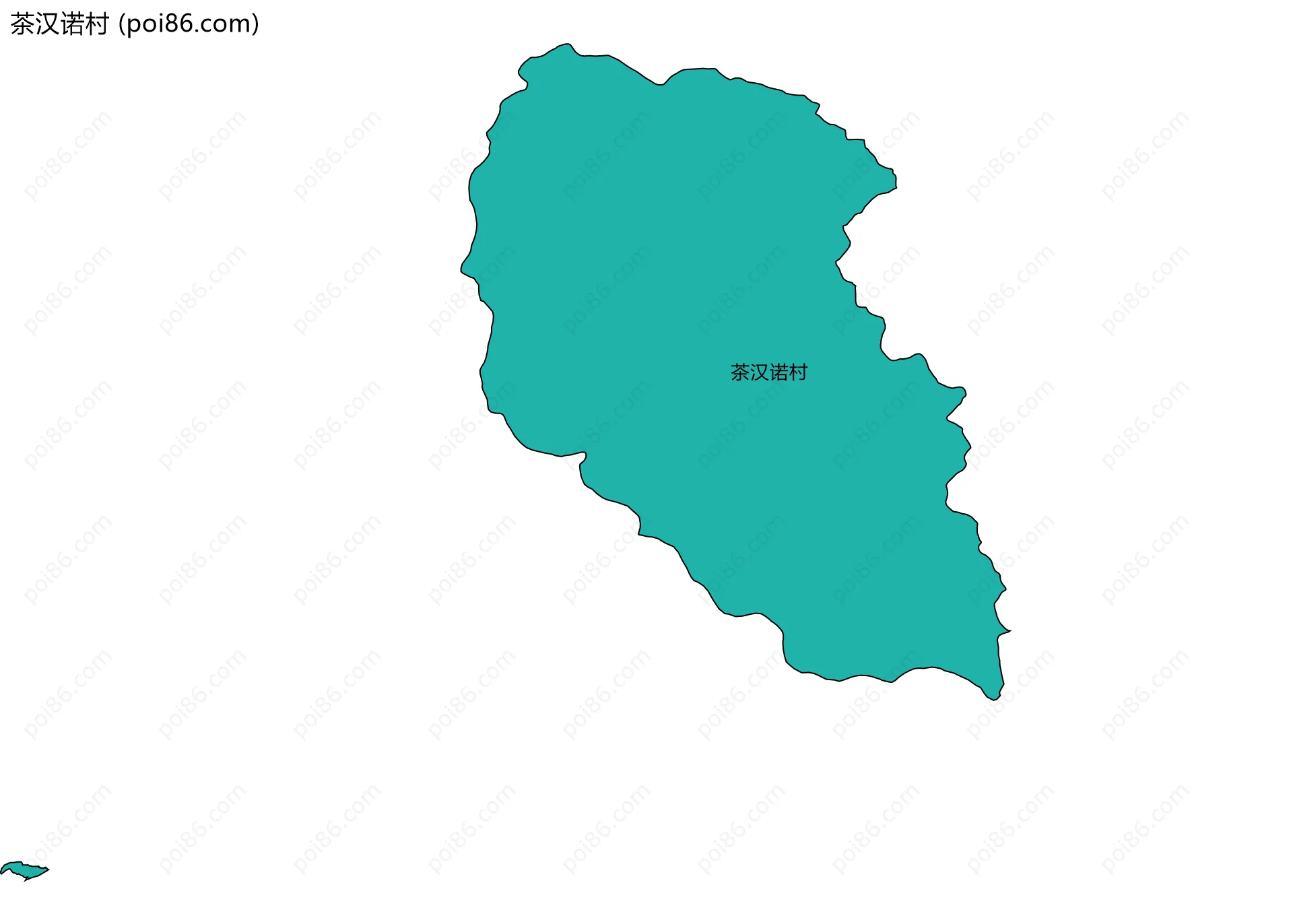 茶汉诺村边界地图