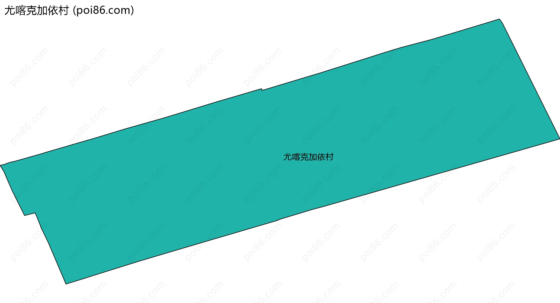 尤喀克加依村边界地图