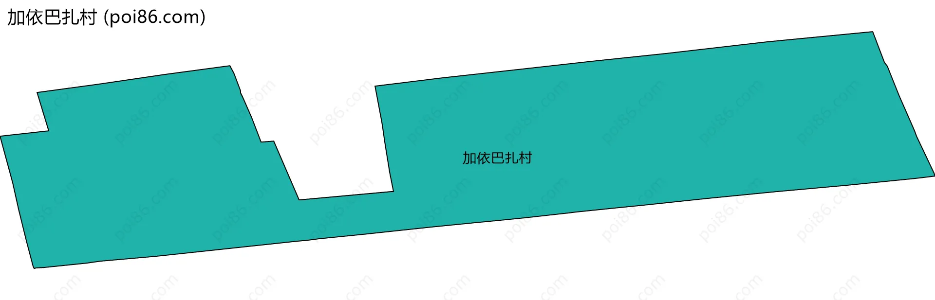 加依巴扎村边界地图