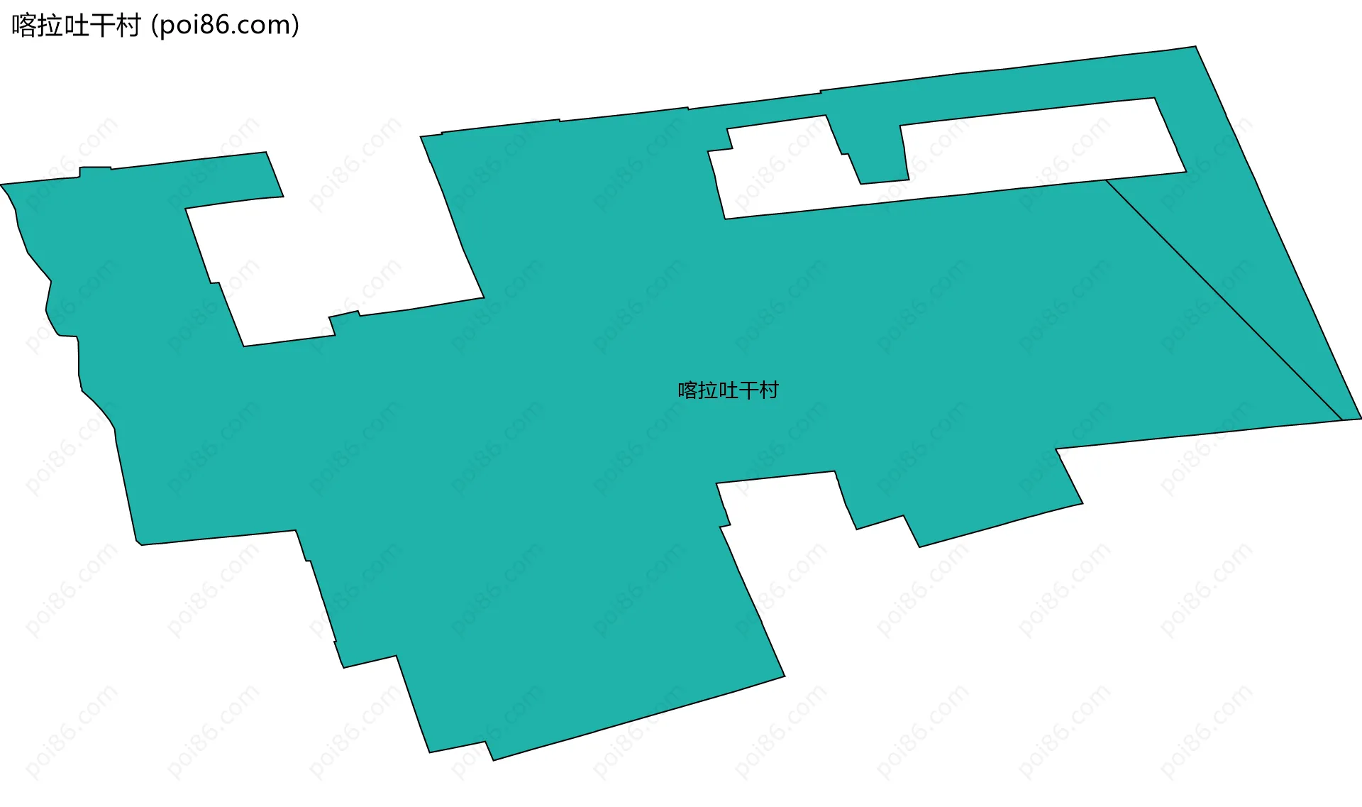 喀拉吐干村边界地图