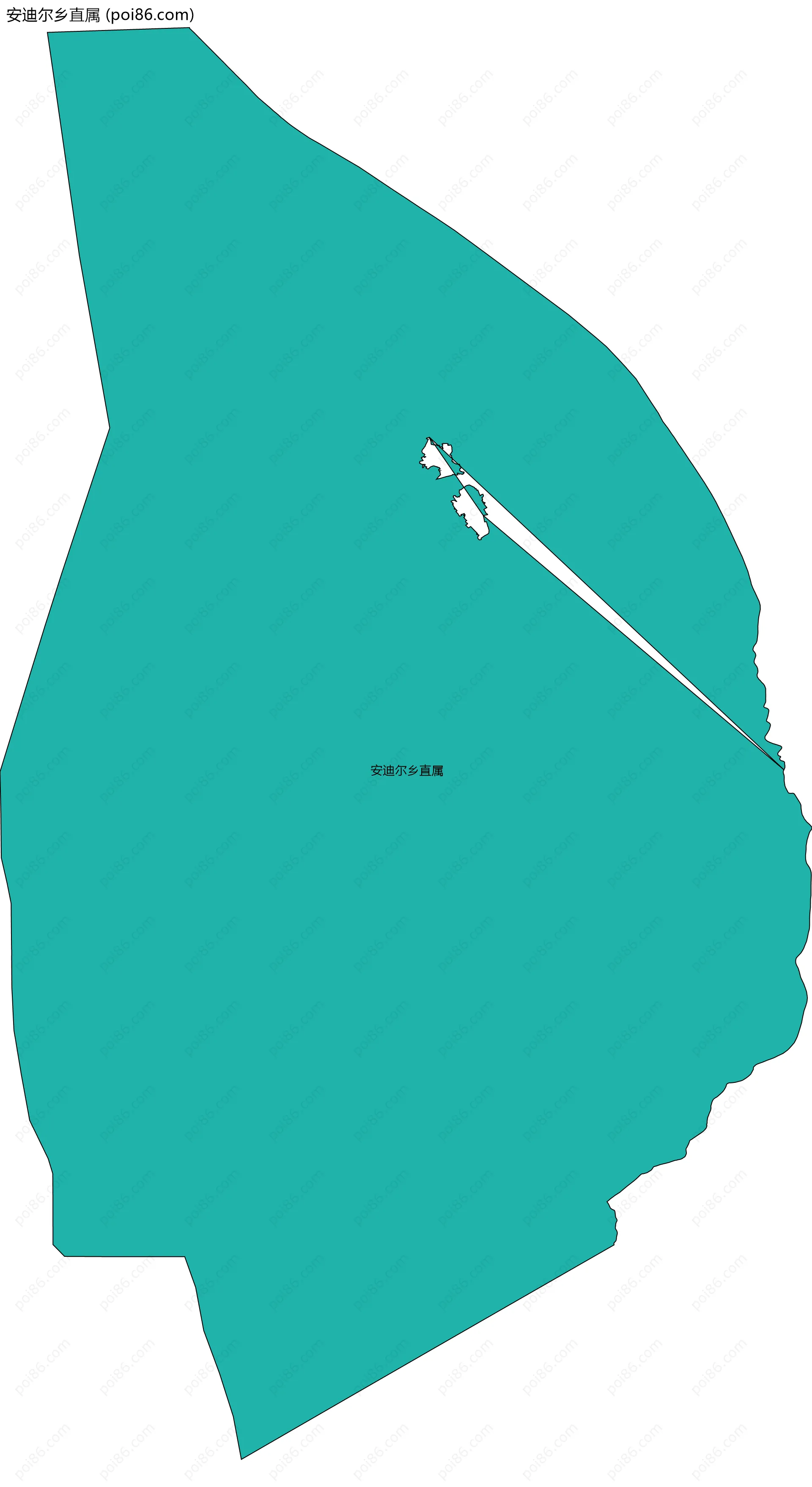 安迪尔乡直属边界地图