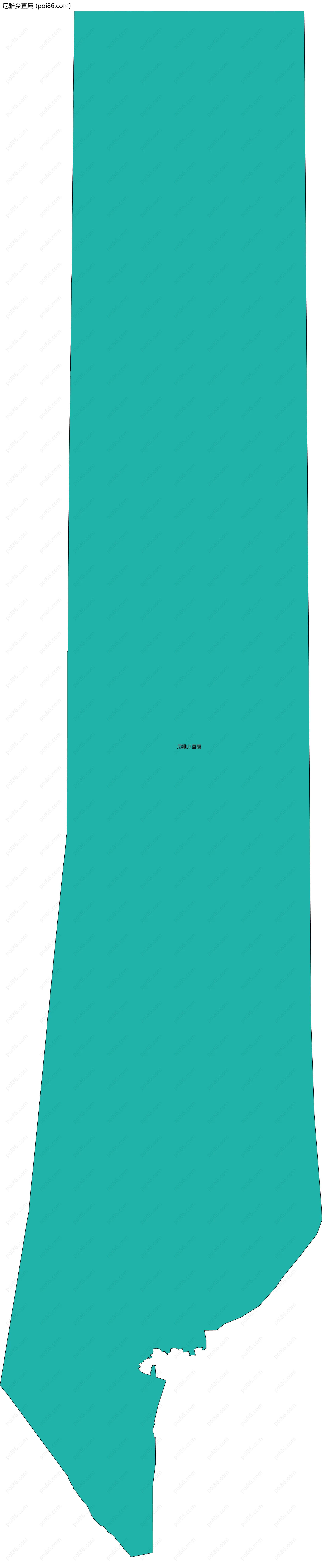 尼雅乡直属边界地图