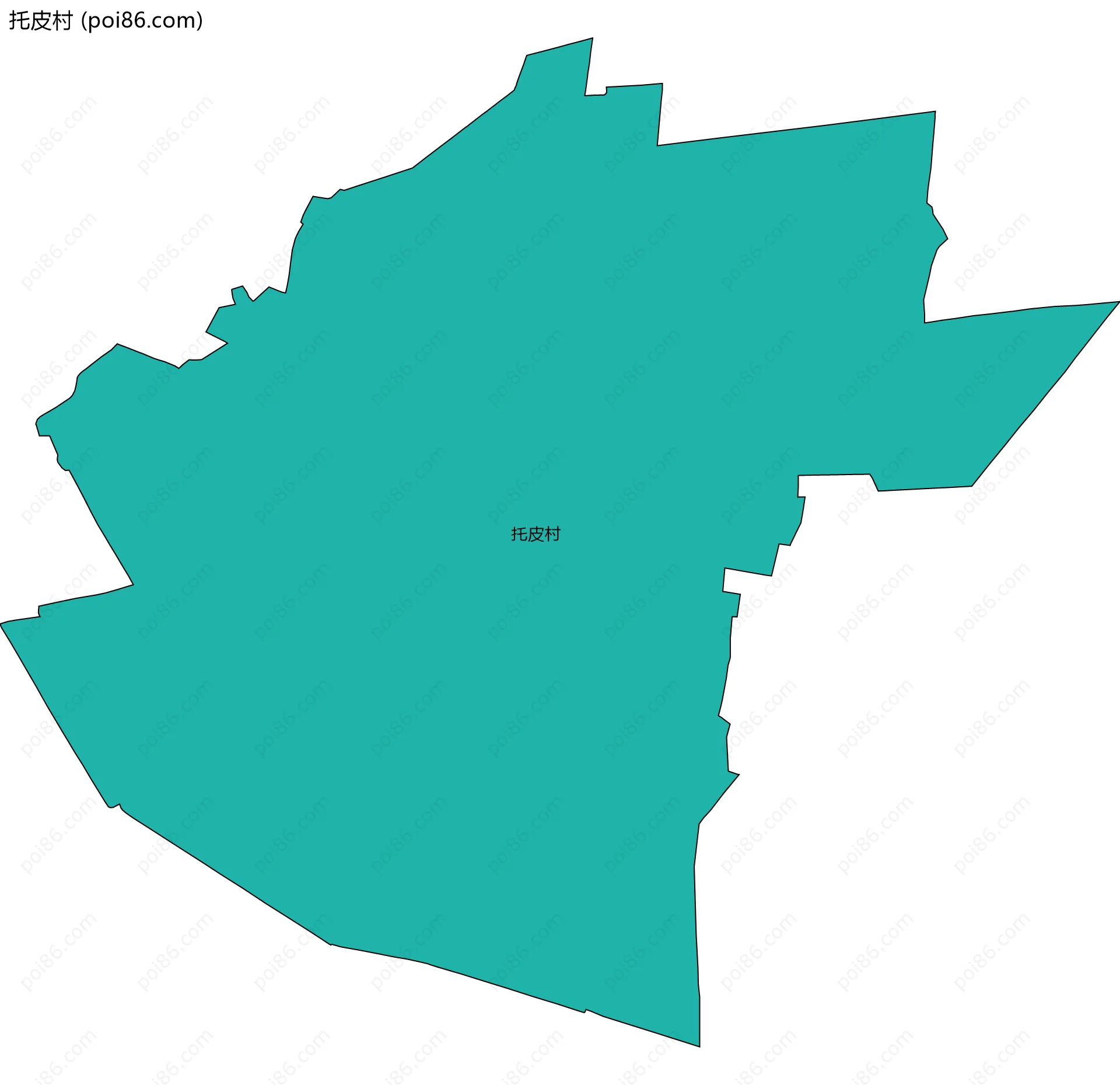 托皮村边界地图