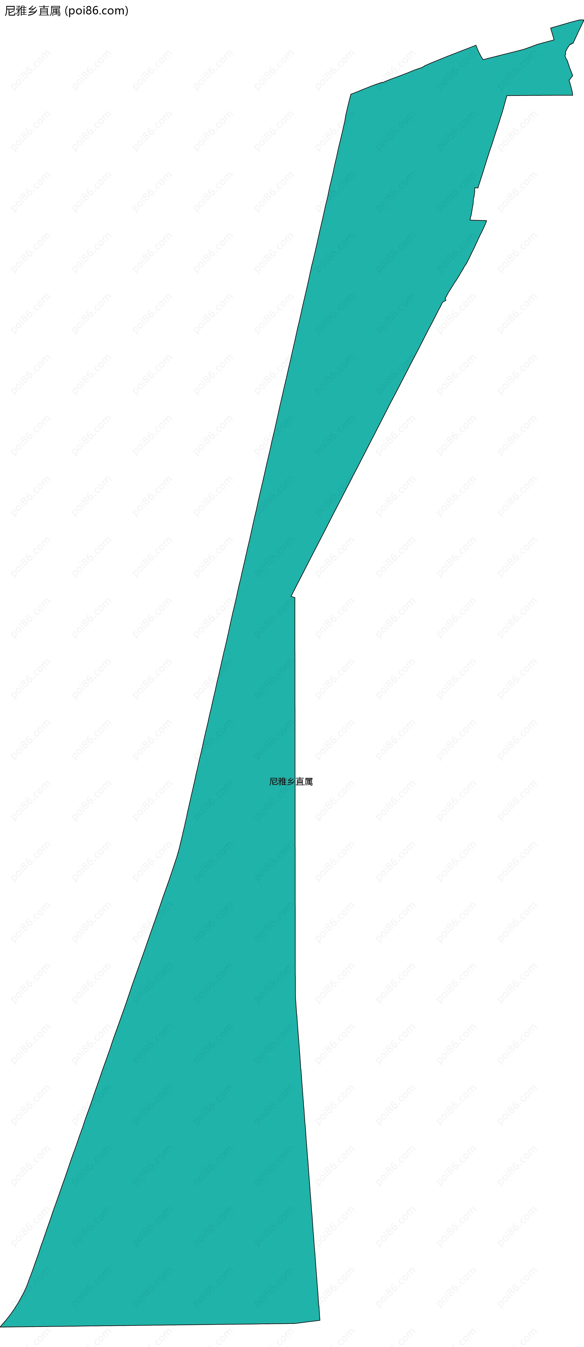 尼雅乡直属边界地图