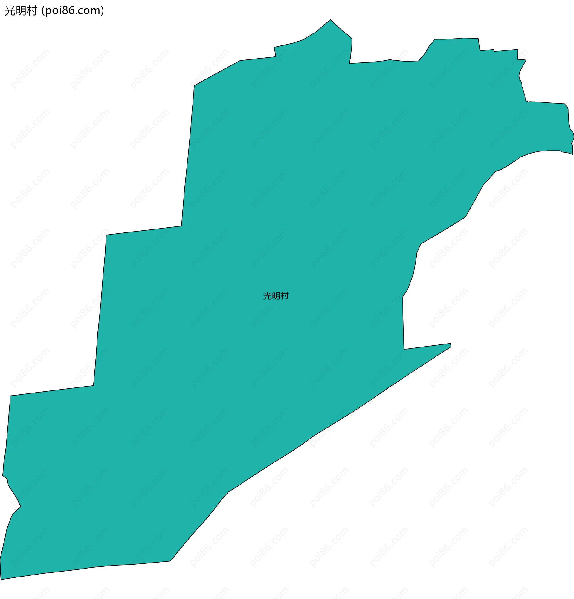 光明村边界地图