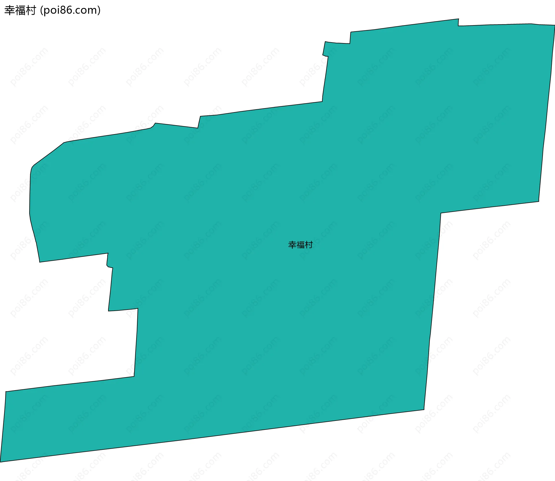 幸福村边界地图