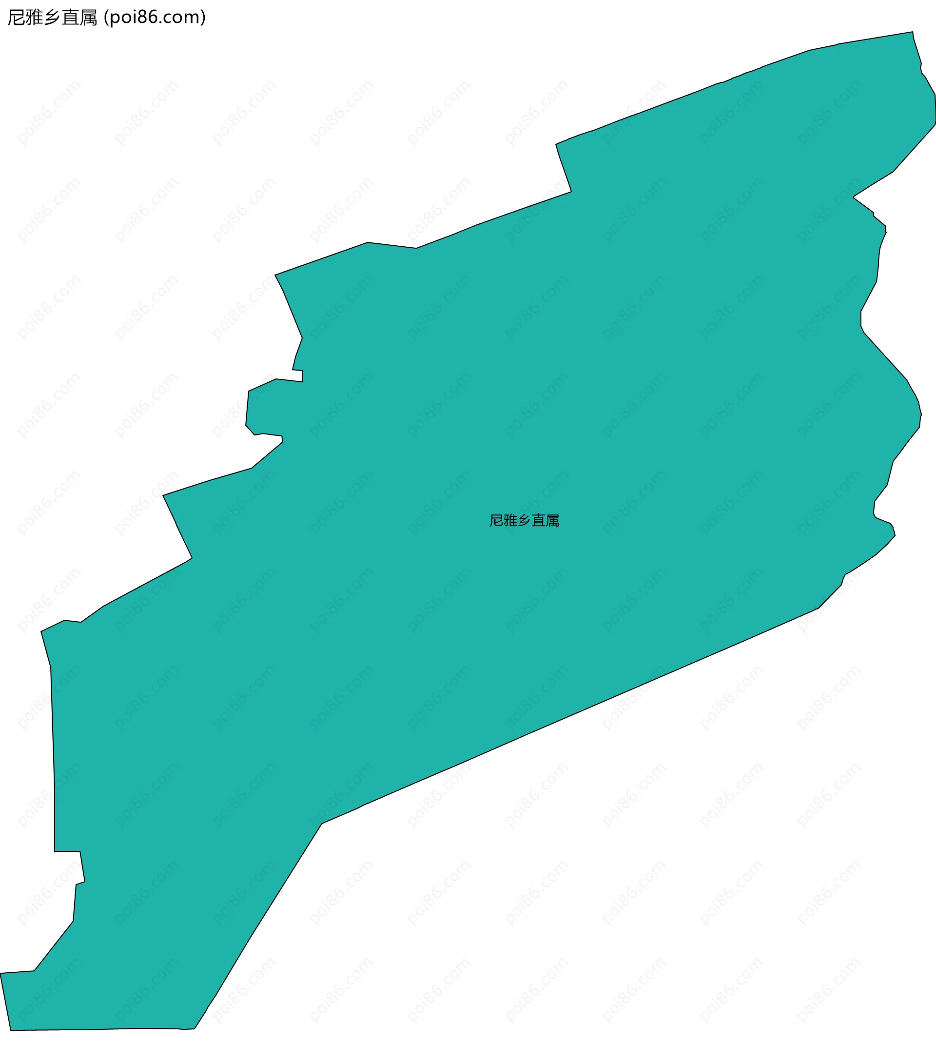 尼雅乡直属边界地图