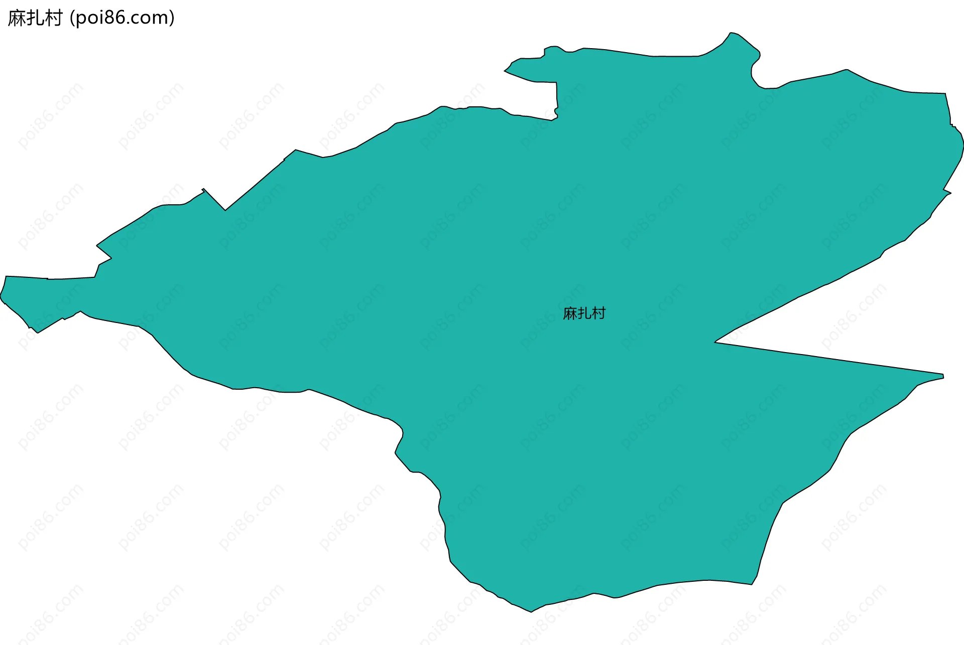 麻扎村边界地图