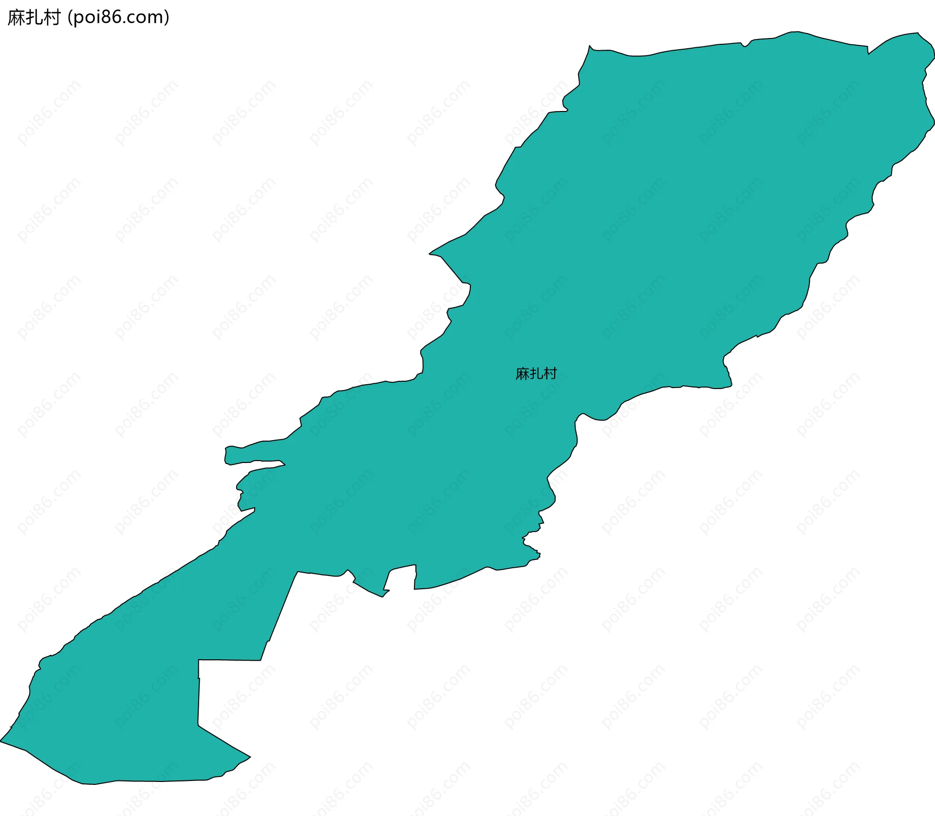 麻扎村边界地图