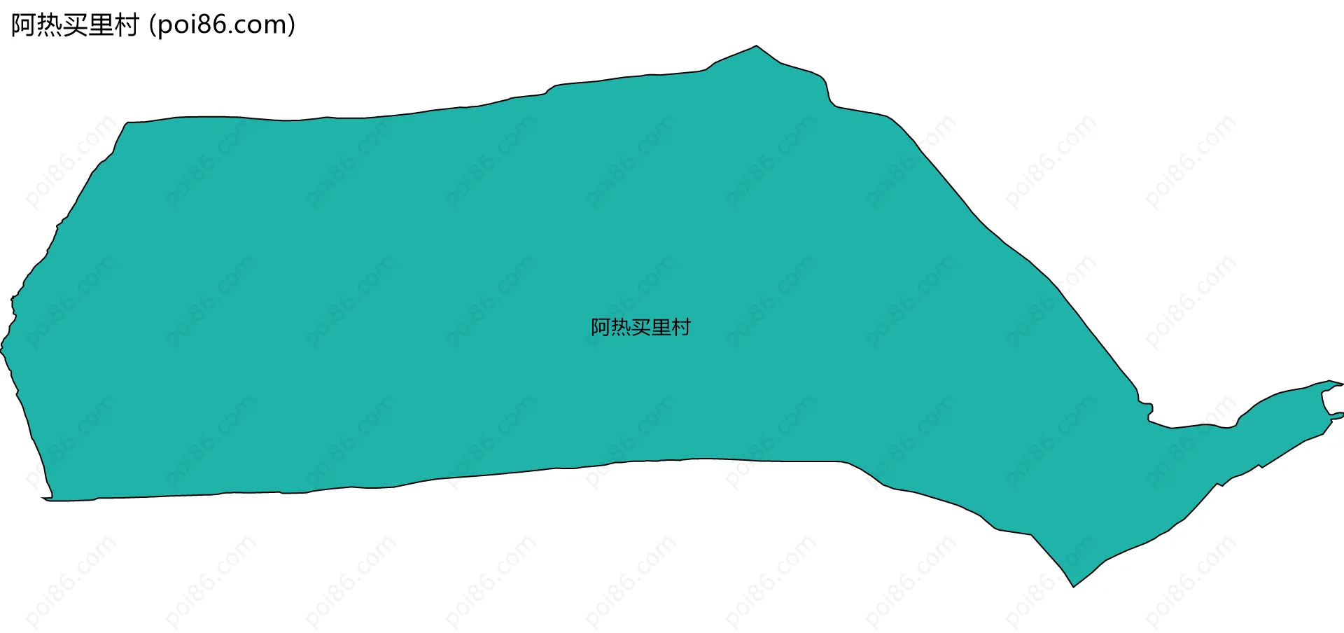 阿热买里村边界地图