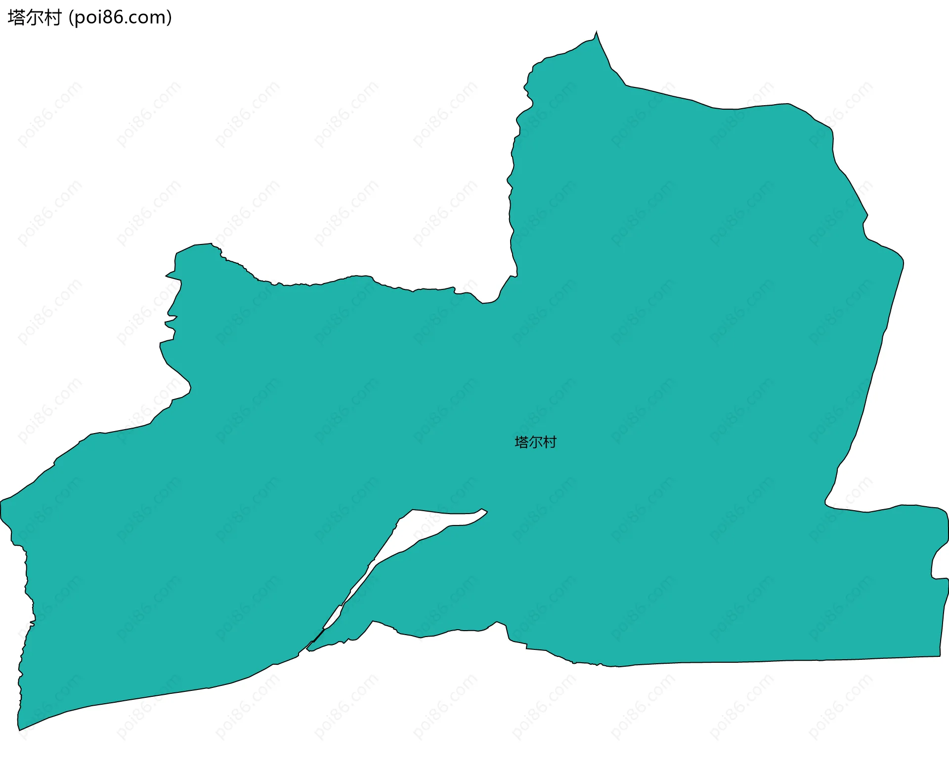塔尔村边界地图