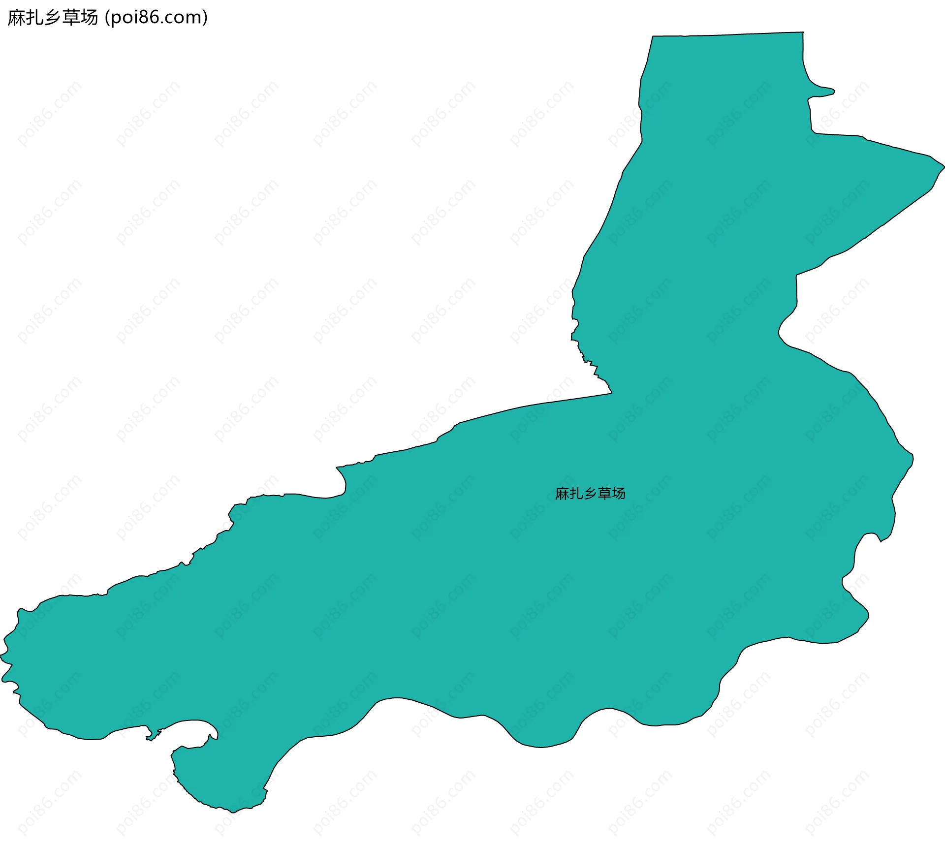 麻扎乡草场边界地图
