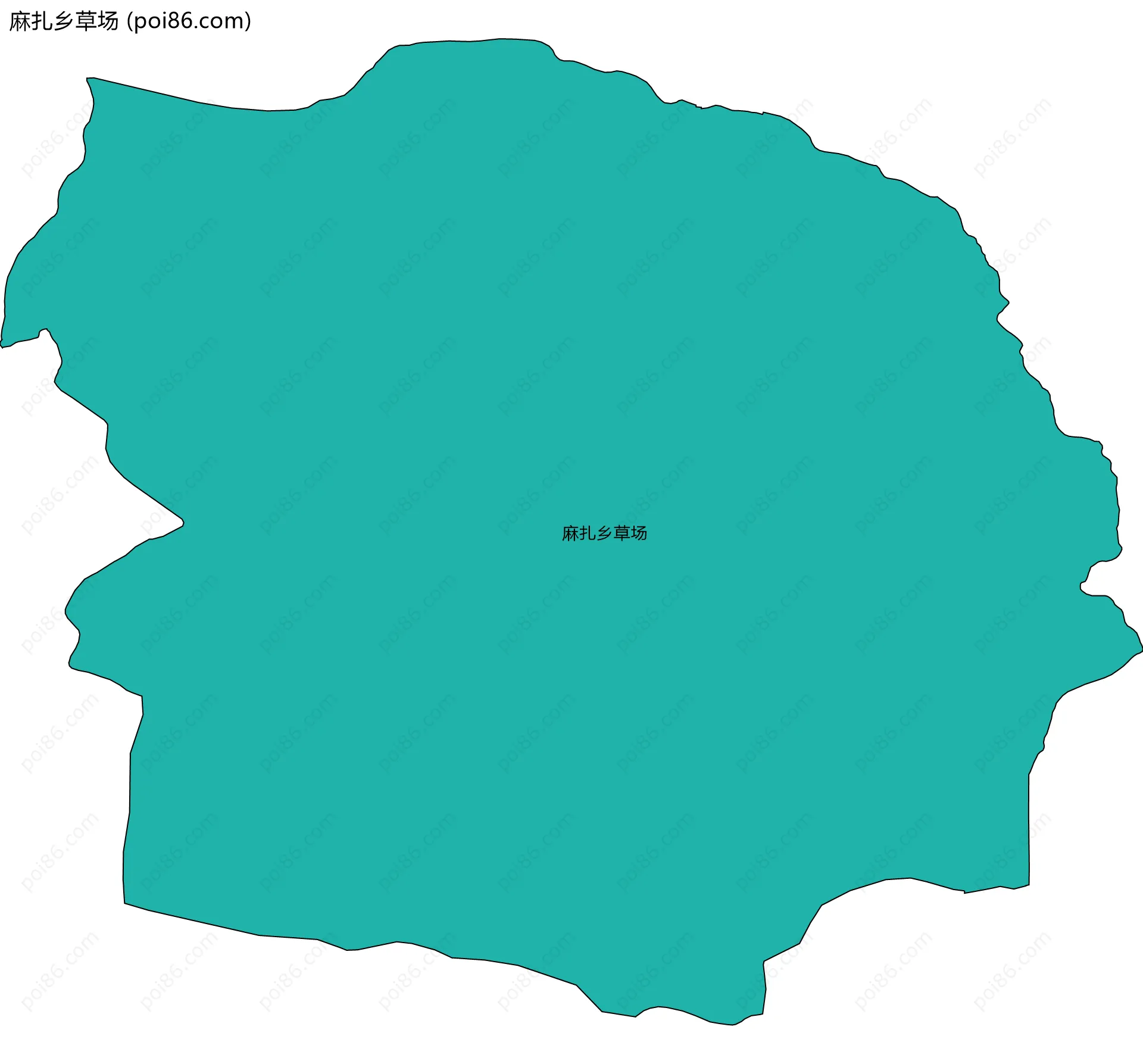 麻扎乡草场边界地图