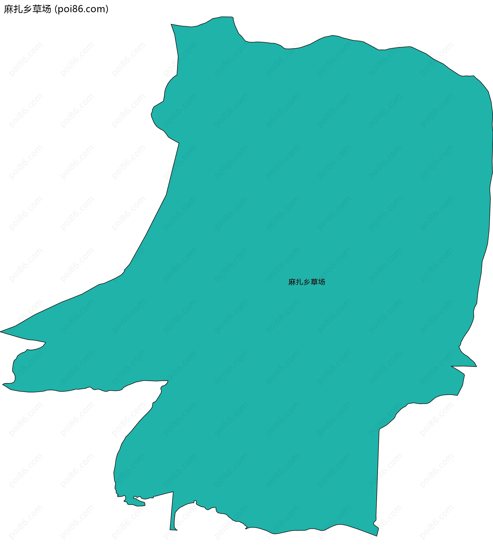 麻扎乡草场边界地图