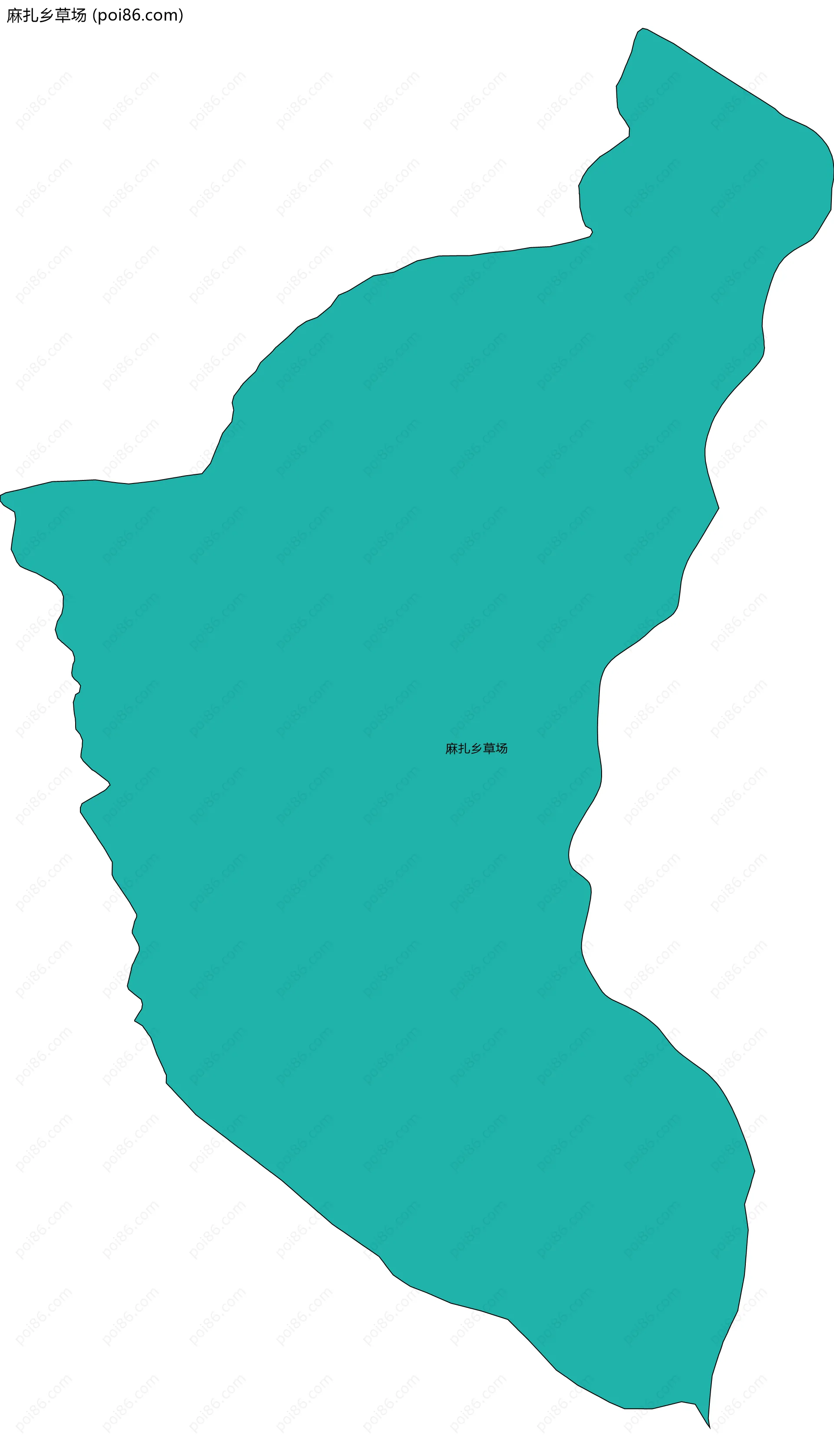 麻扎乡草场边界地图