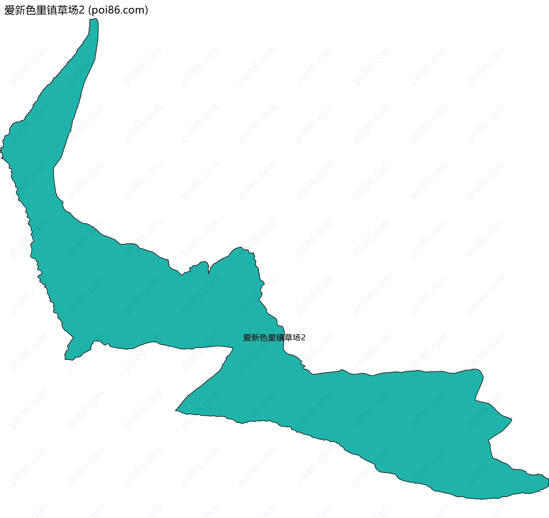爱新色里镇草场2边界地图